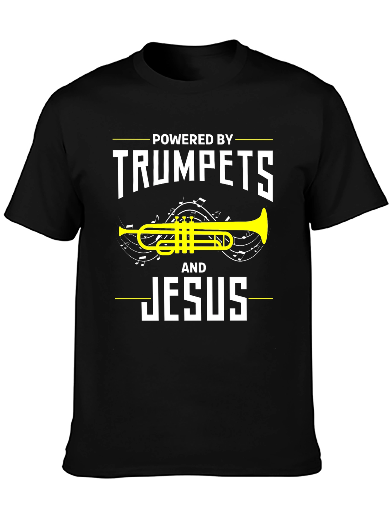 Powered By Trumpets and Jesus T-Shirt