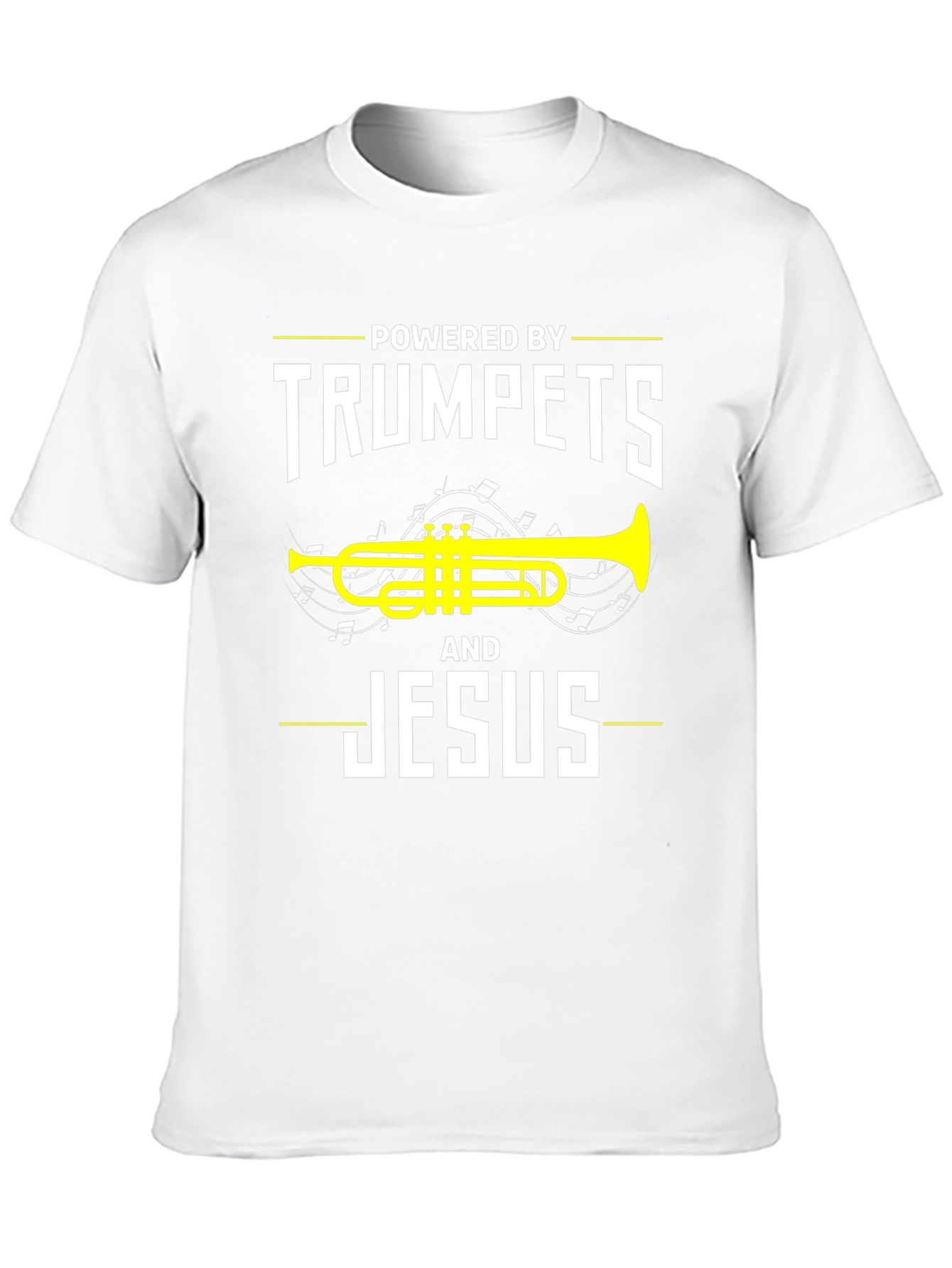 Powered By Trumpets and Jesus T-Shirt