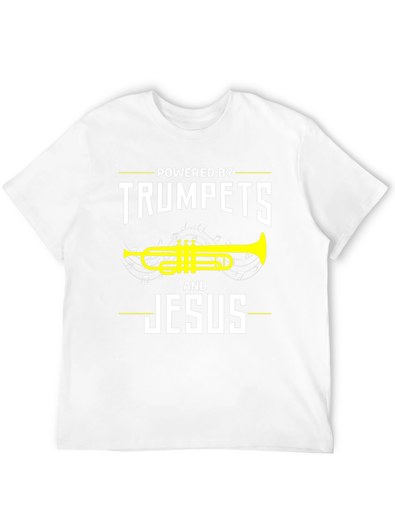 Powered By Trumpets and Jesus T-Shirt