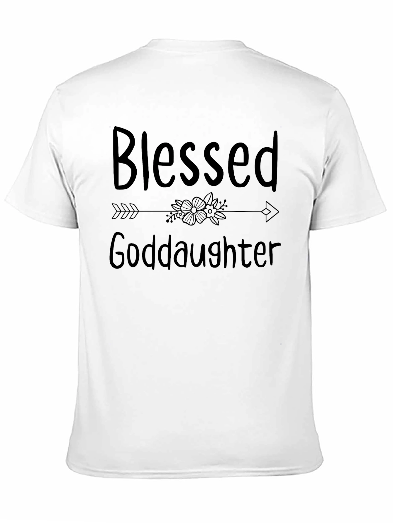 Blessed Goddaughter Graphic Tee - Black