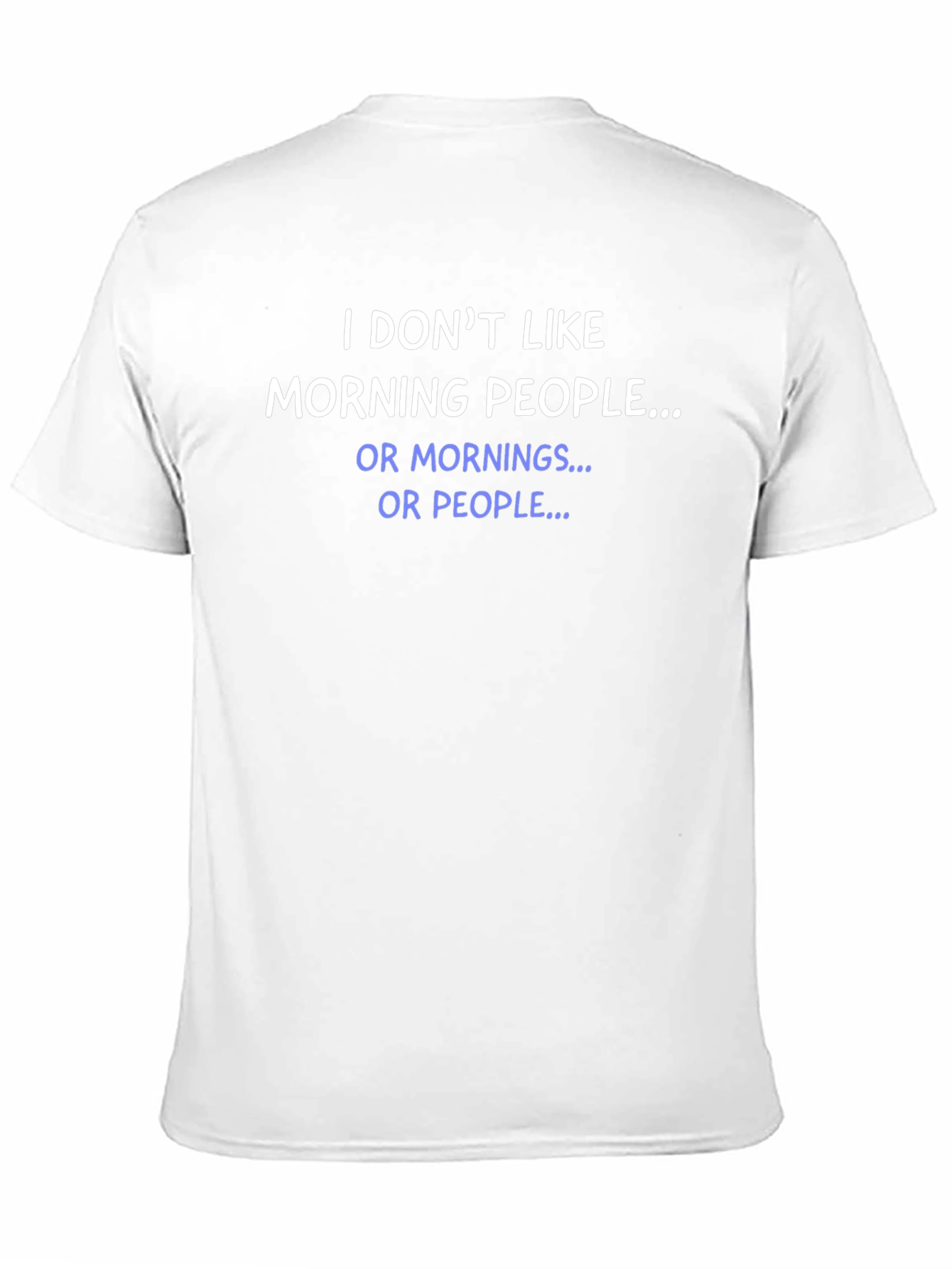 Funny Anti-Morning Person Black T-Shirt