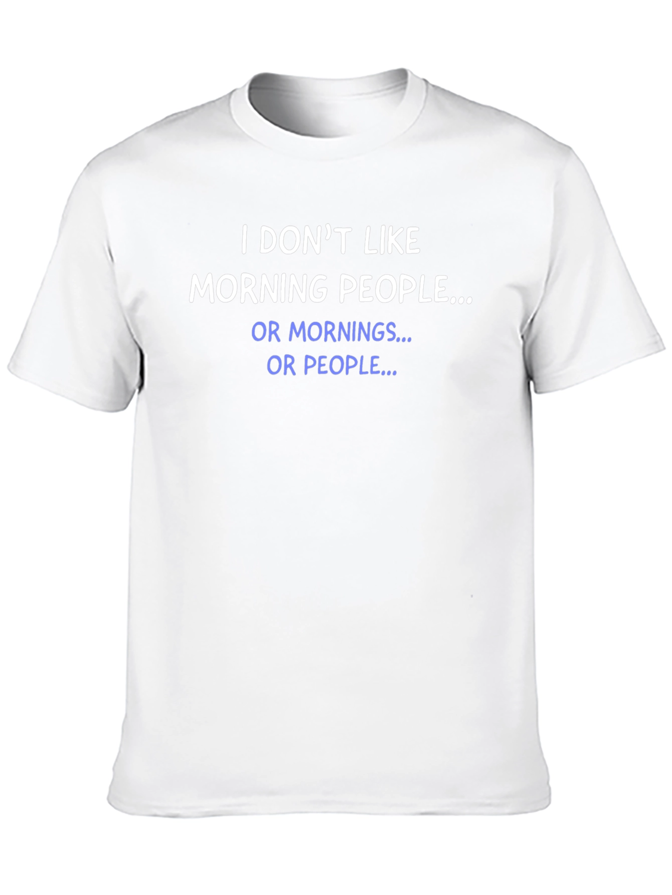 Funny Anti-Morning Person Black T-Shirt