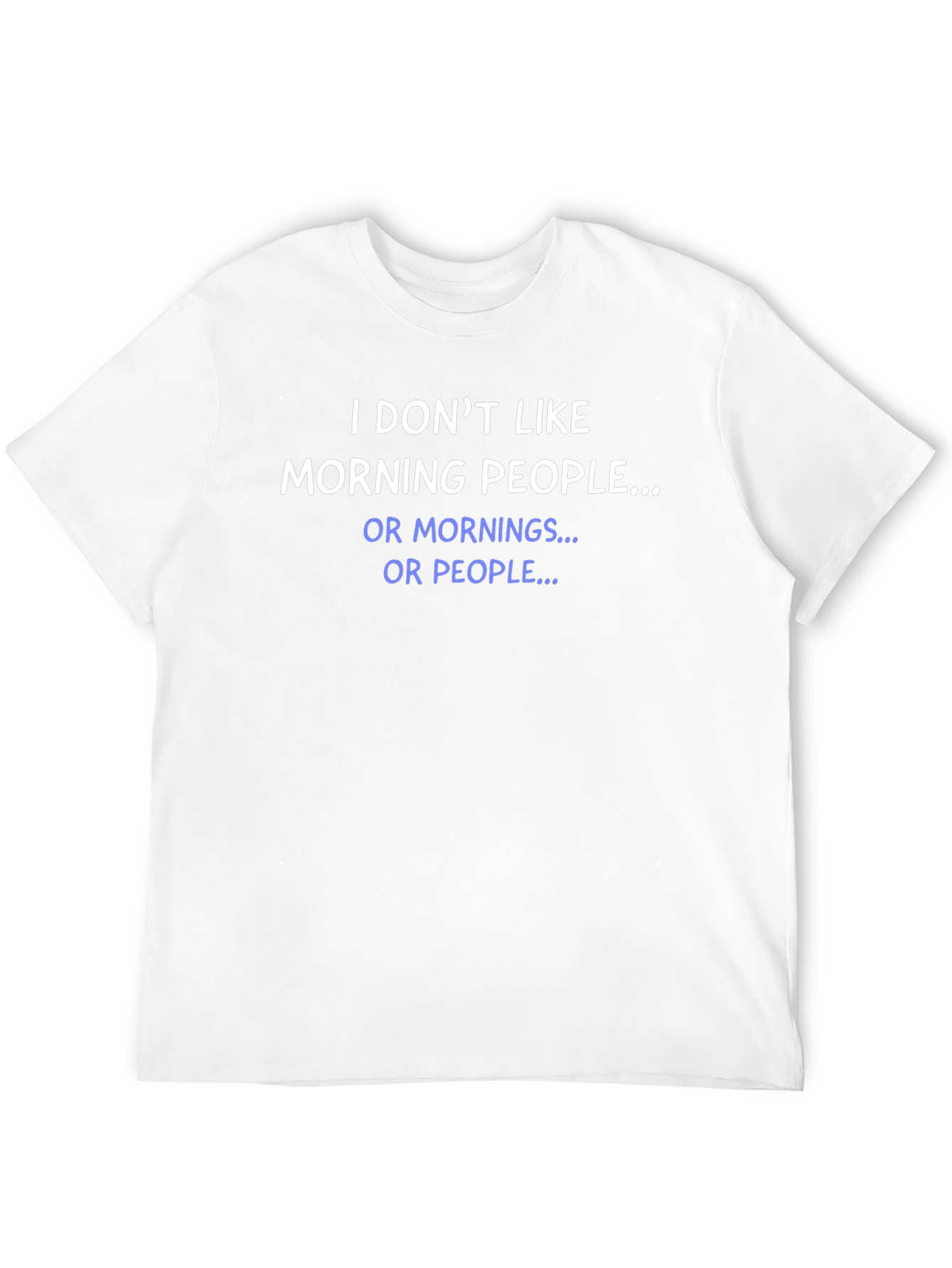 Funny Anti-Morning Person Black T-Shirt