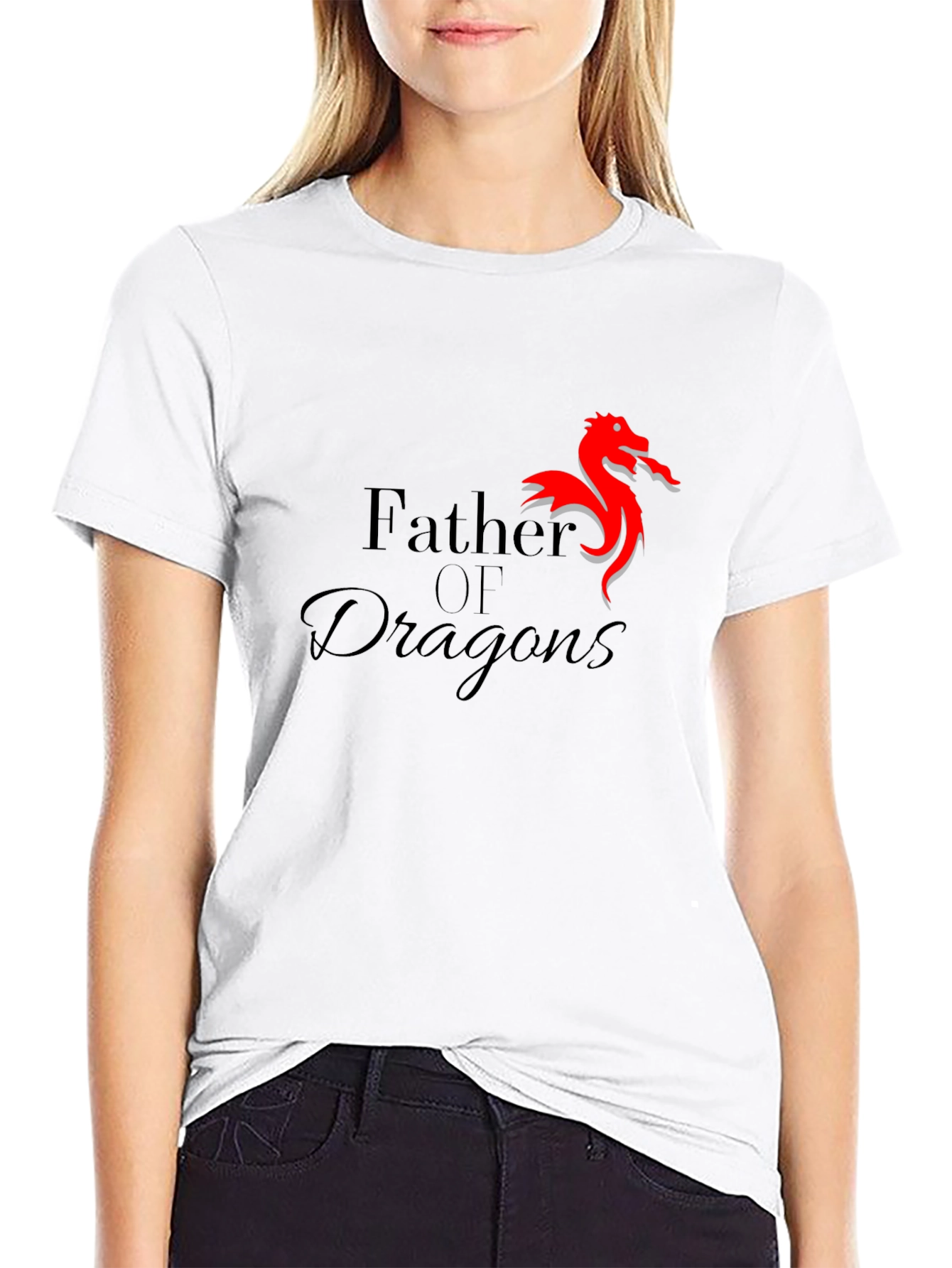 Father of Dragons Black T-Shirt