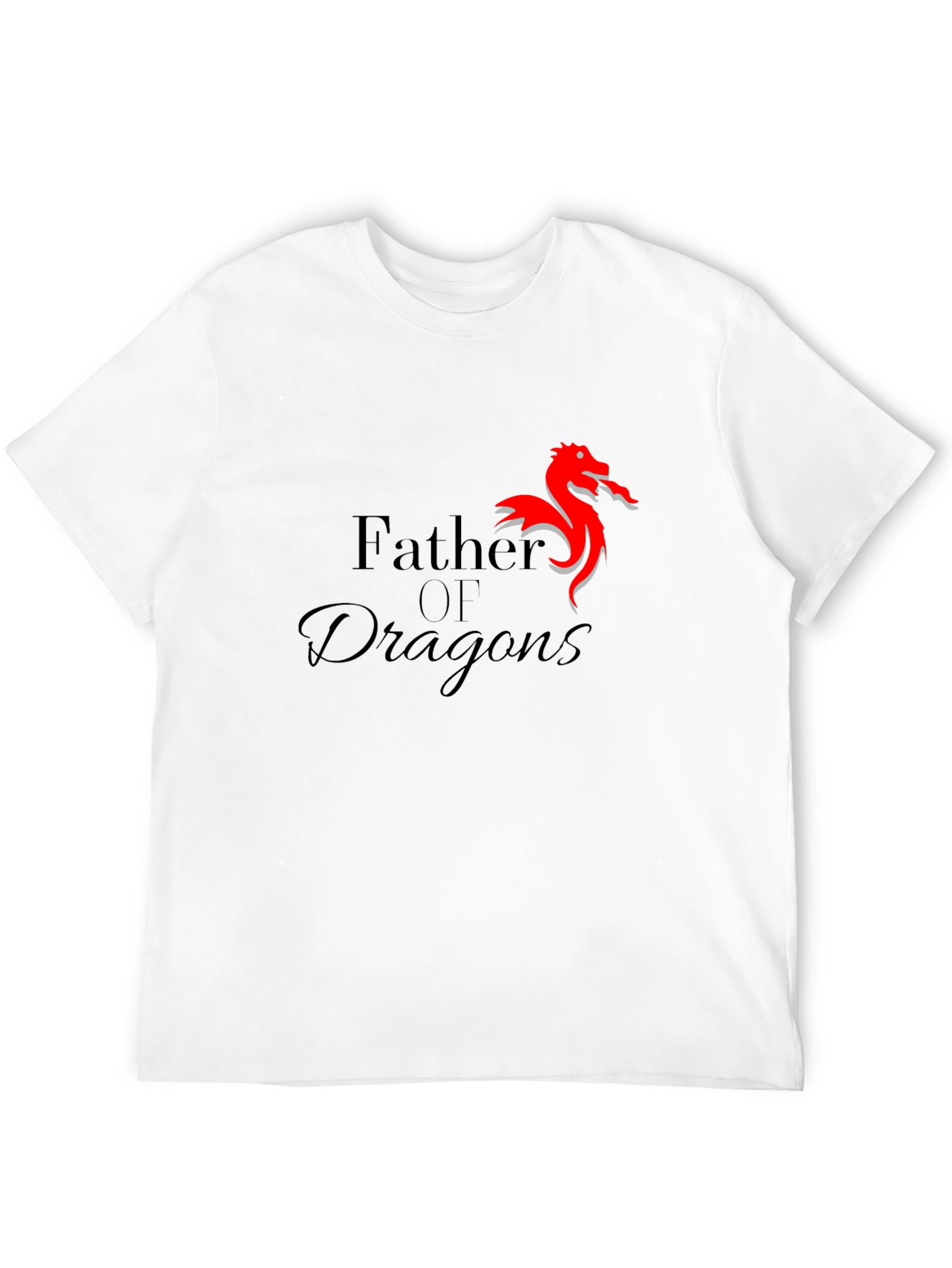 Father of Dragons Black T-Shirt