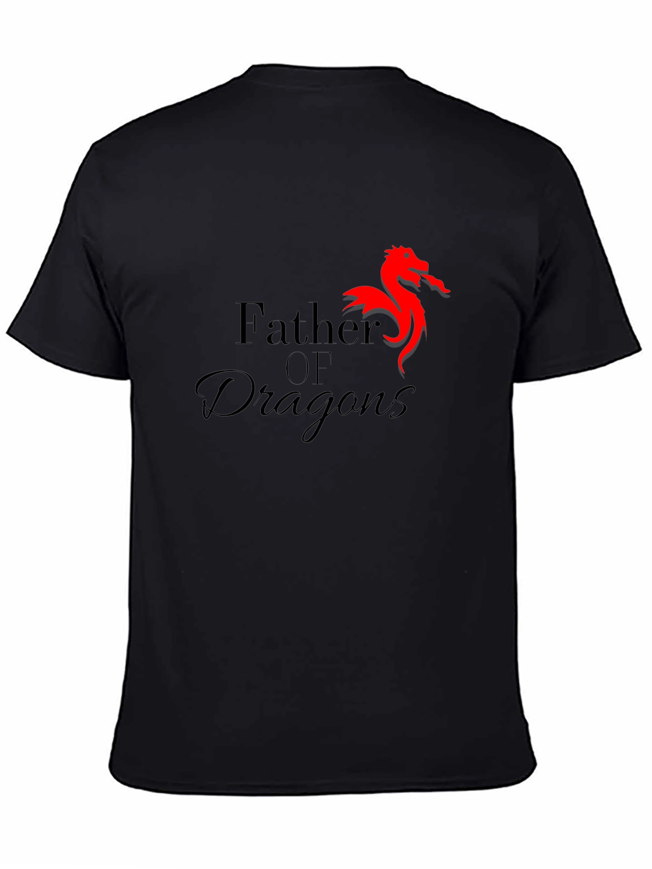 Father of Dragons Black T-Shirt