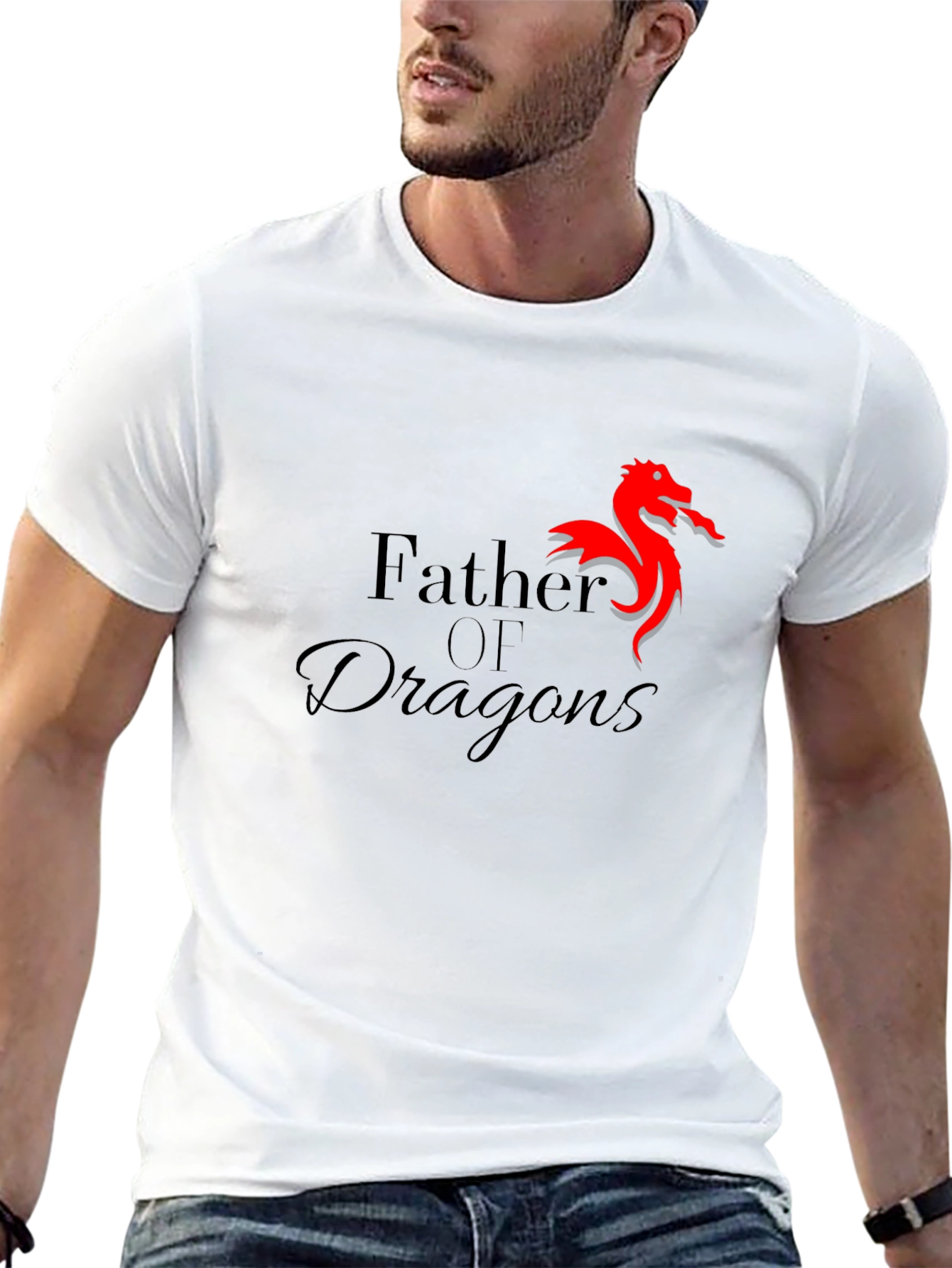 Father of Dragons Black T-Shirt