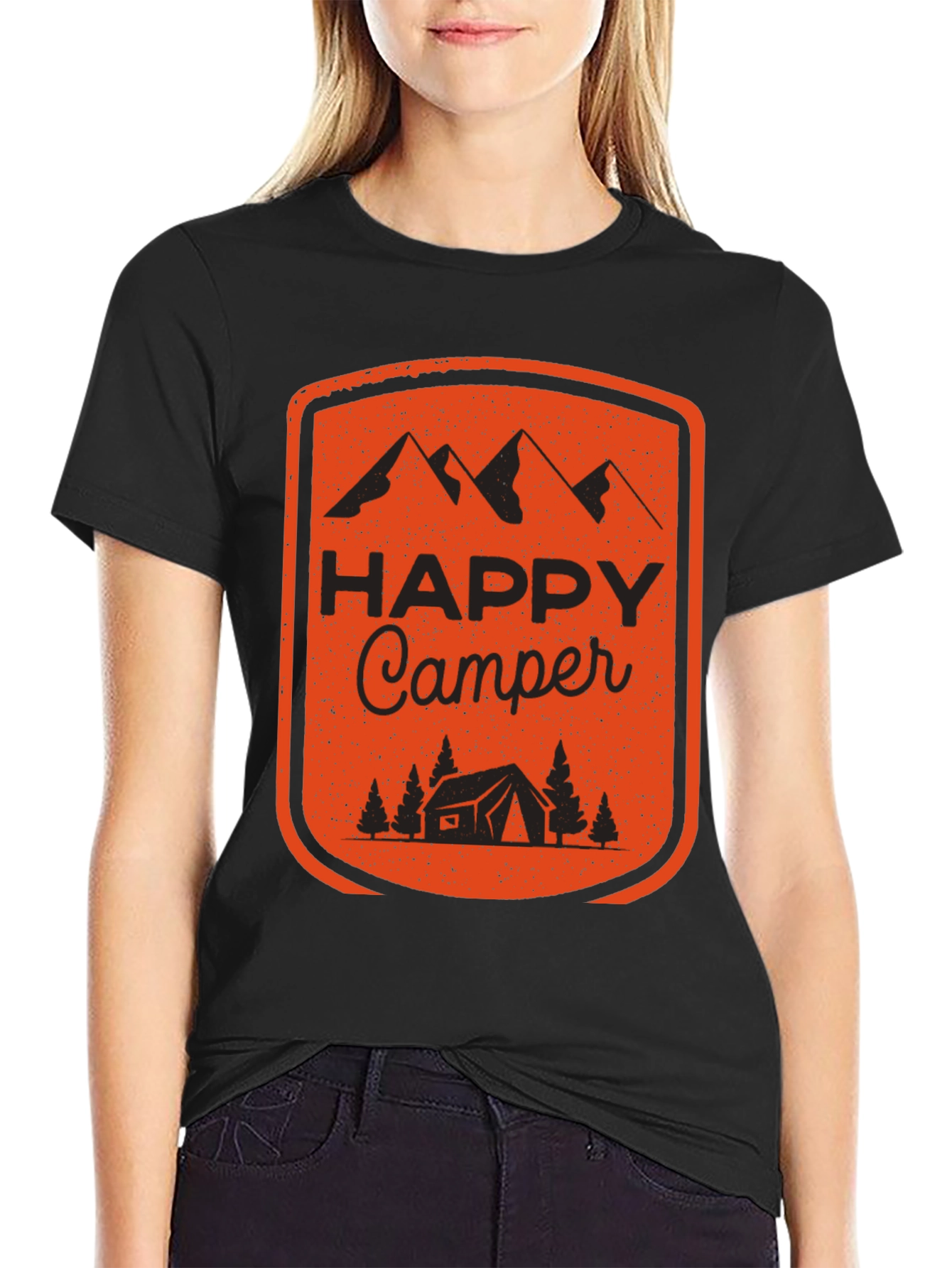 Happy Camper Graphic Tee - Outdoor Adventure Shirt