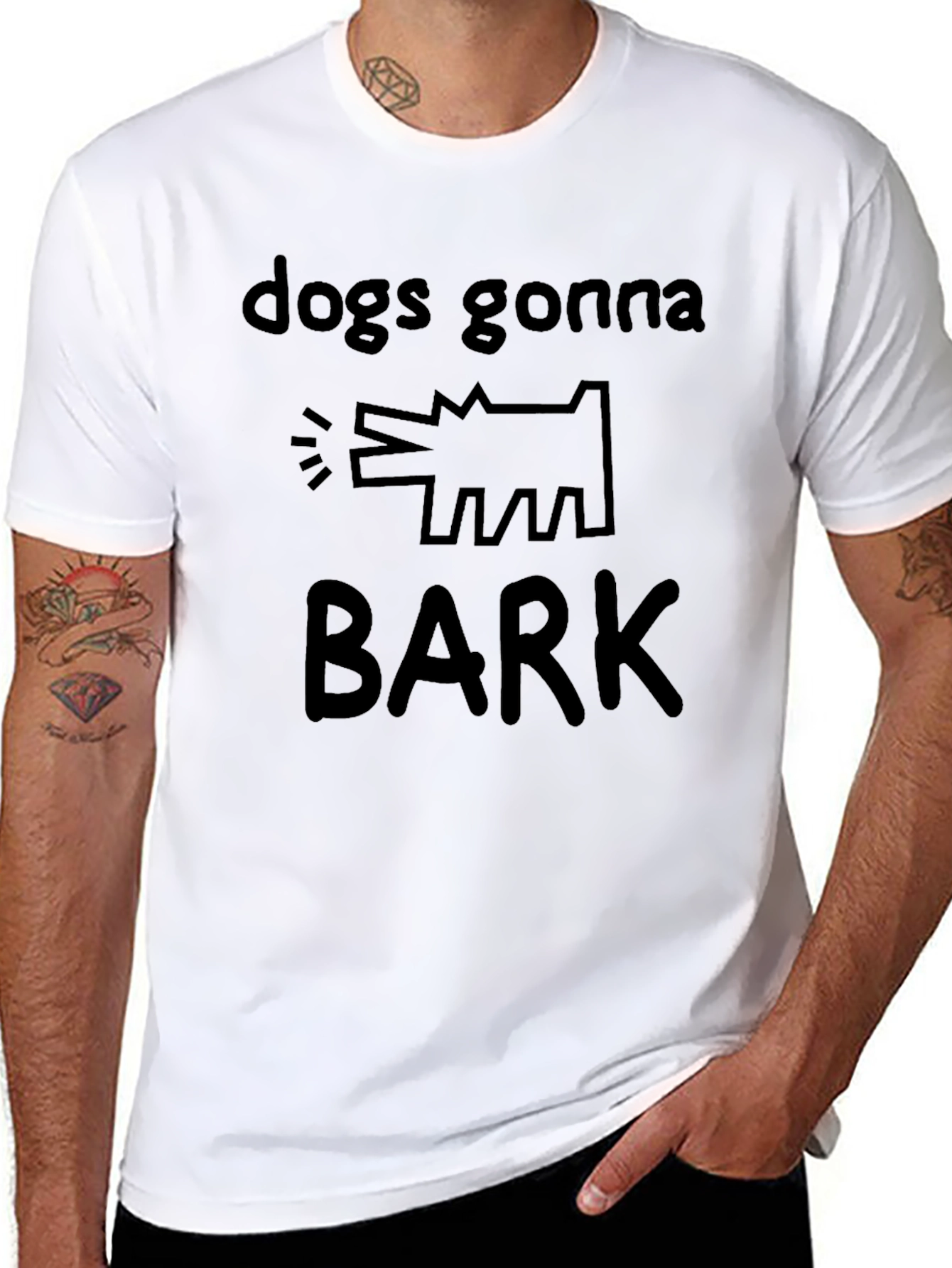 Dogs Gonna Bark Graphic T-Shirt