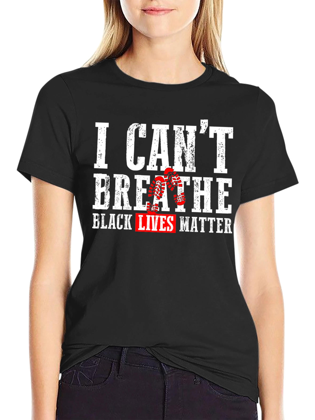 I Cant Breathe Black Lives Matter Graphic Tee