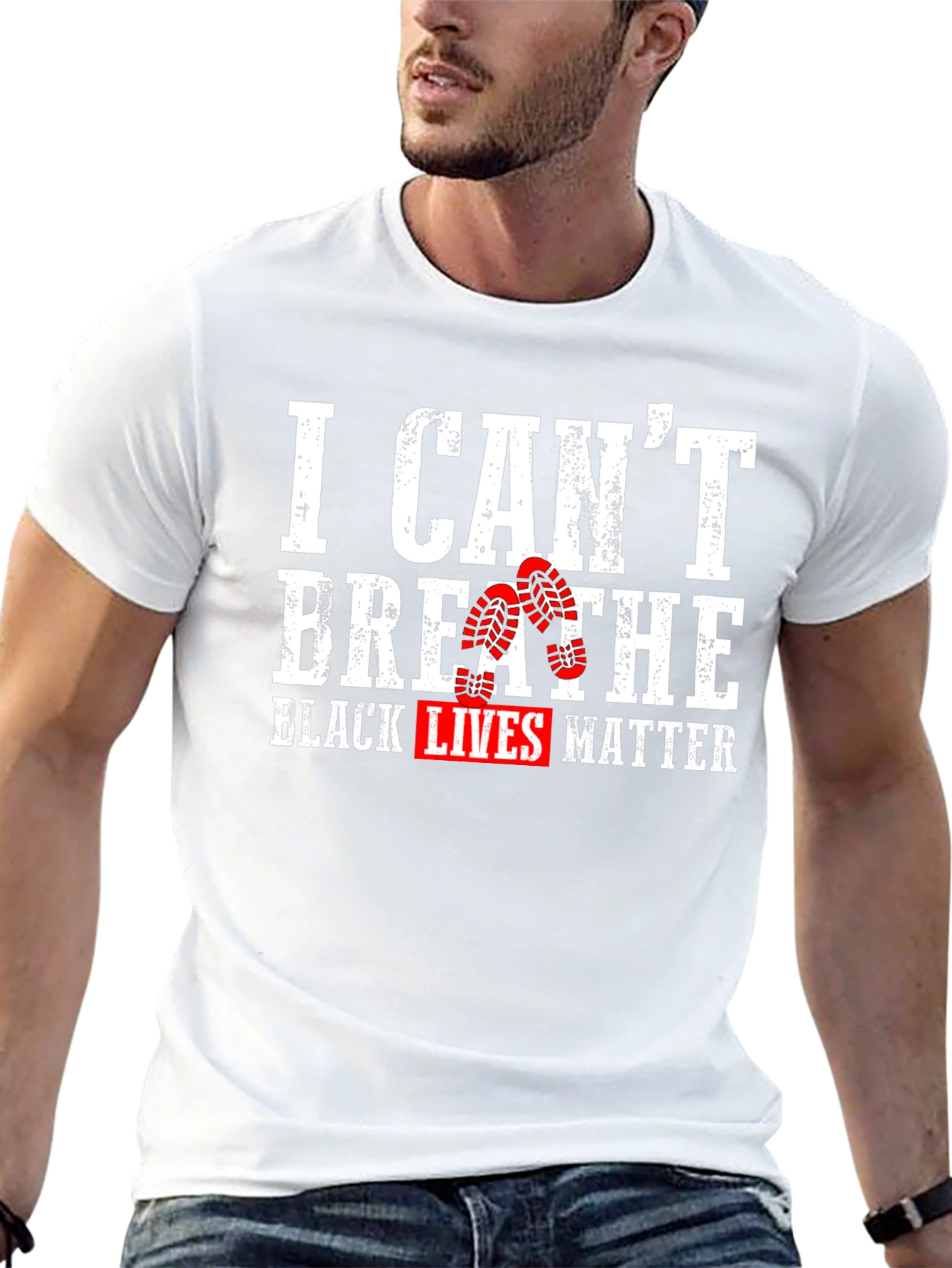 I Cant Breathe Black Lives Matter Graphic Tee