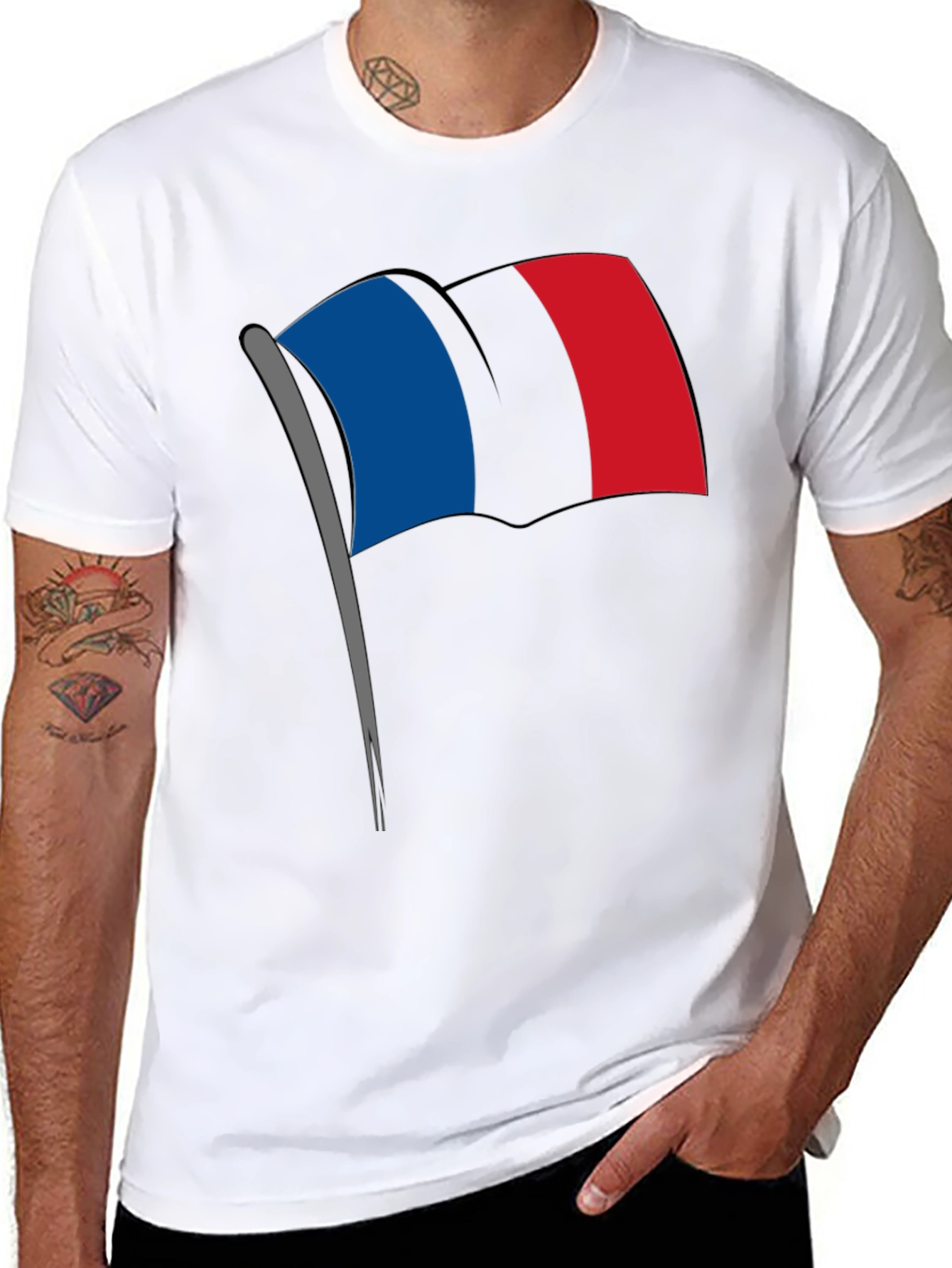 Flag Graphic Tee - Black T-Shirt