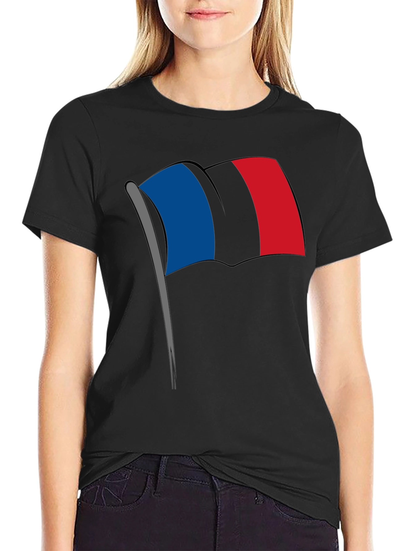 Flag Graphic Tee - Black T-Shirt