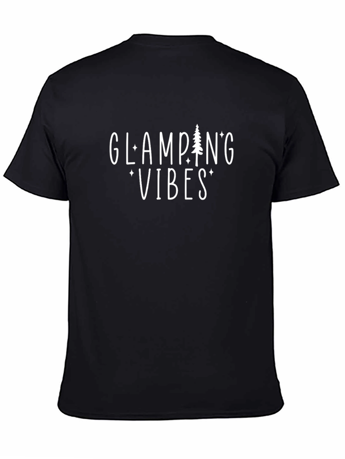 Glamping Vibes Graphic Tee - Black