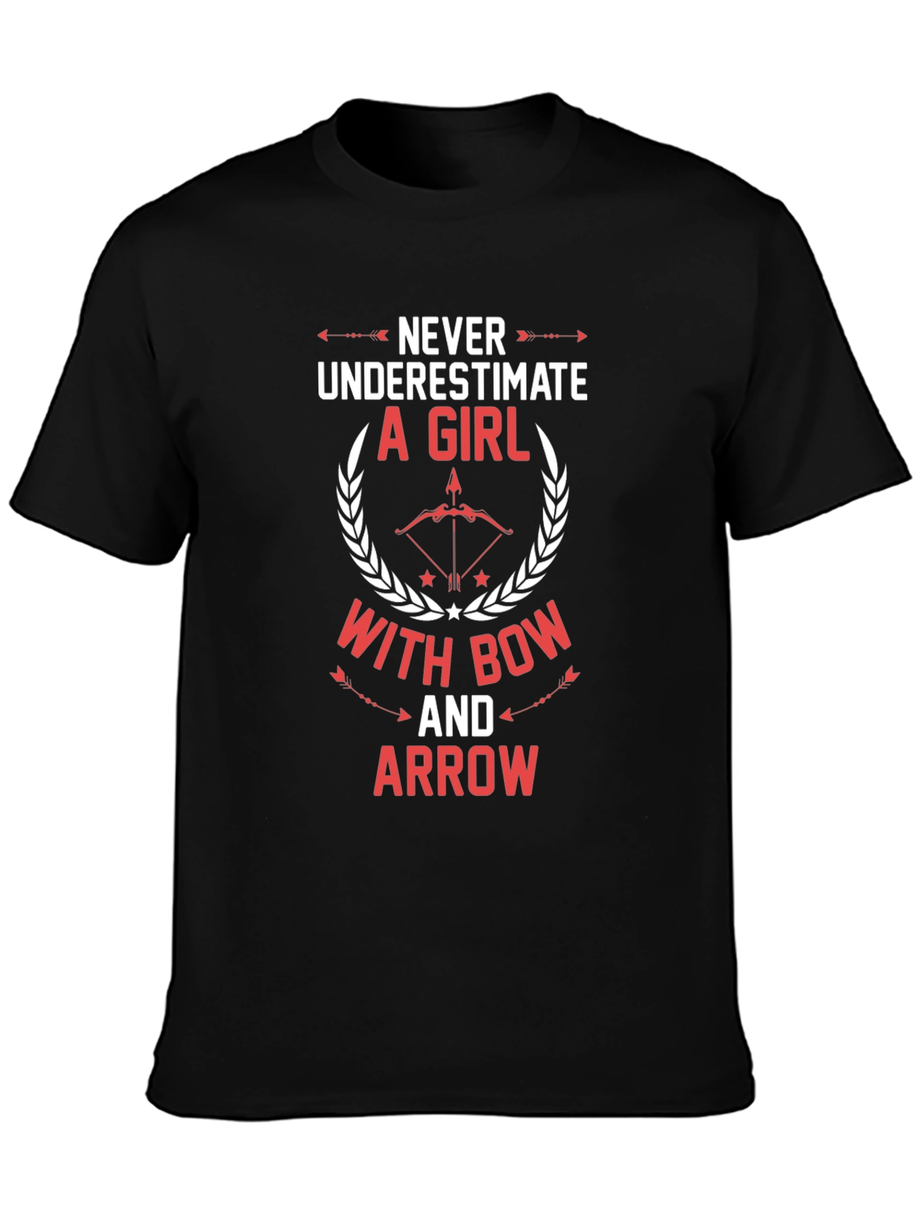 Never Underestimate Girl with Bow and Arrow T-Shirt