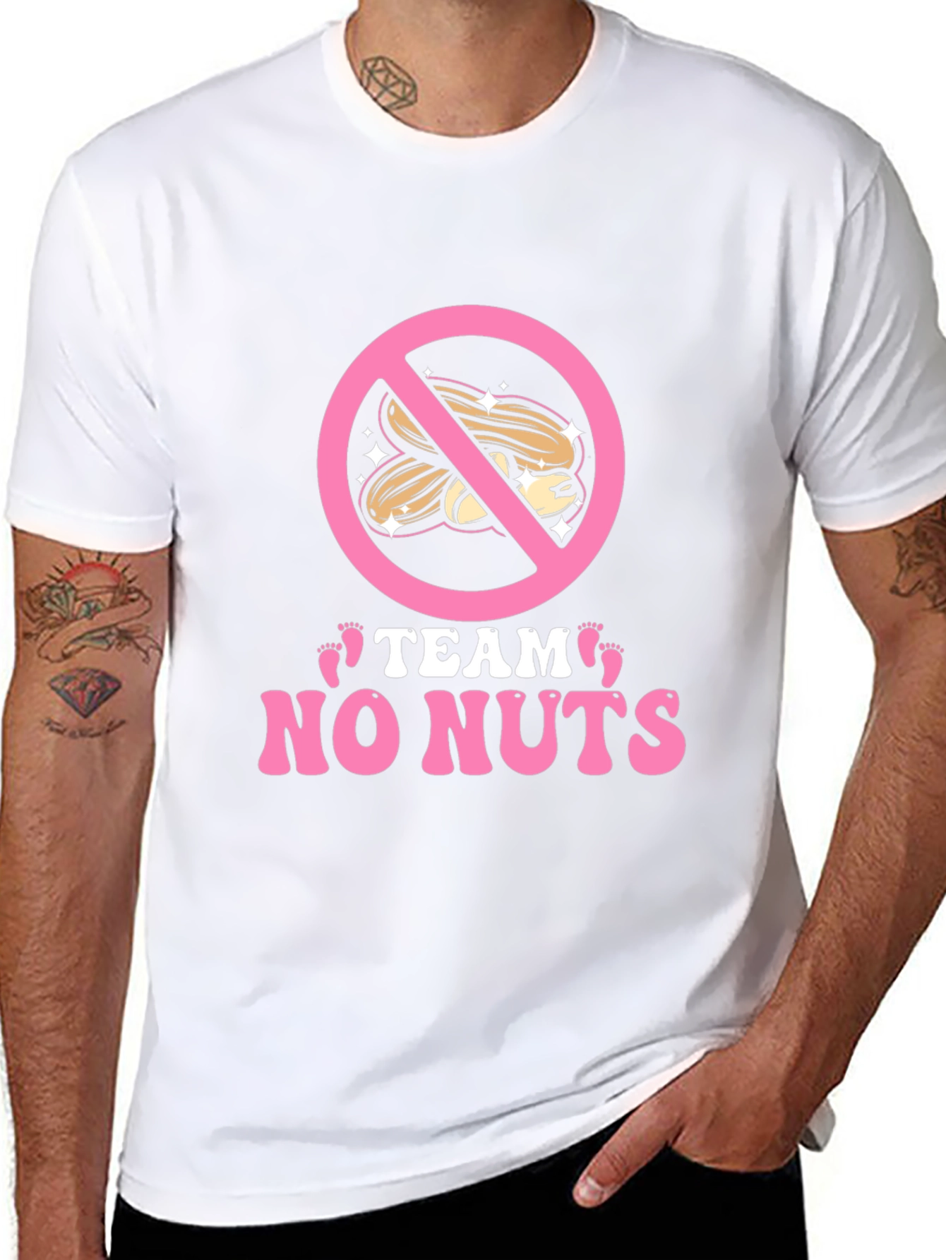 Team No Nuts Gender Reveal T-Shirt