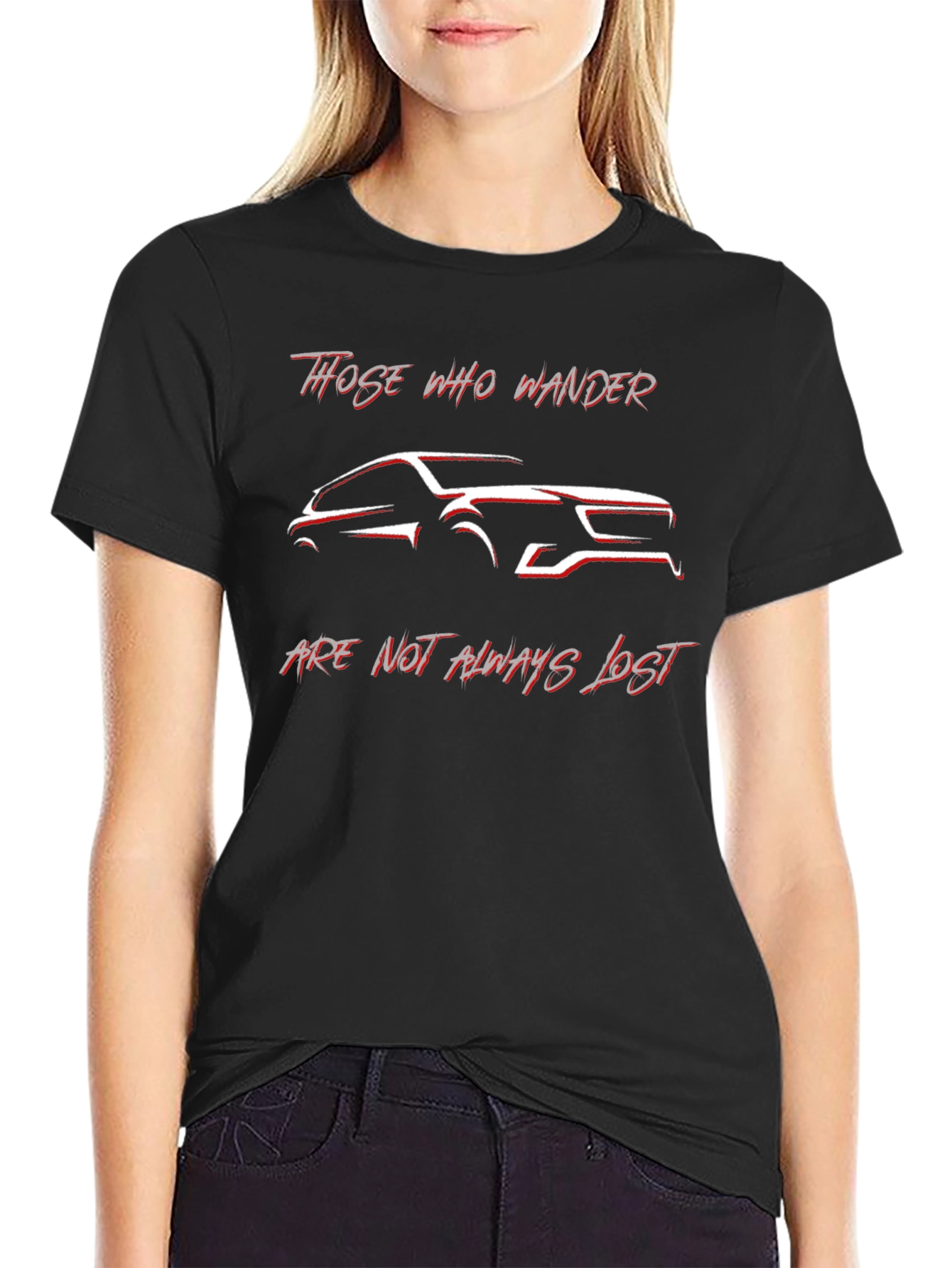 Those Who Wander Car Graphic T-Shirt
