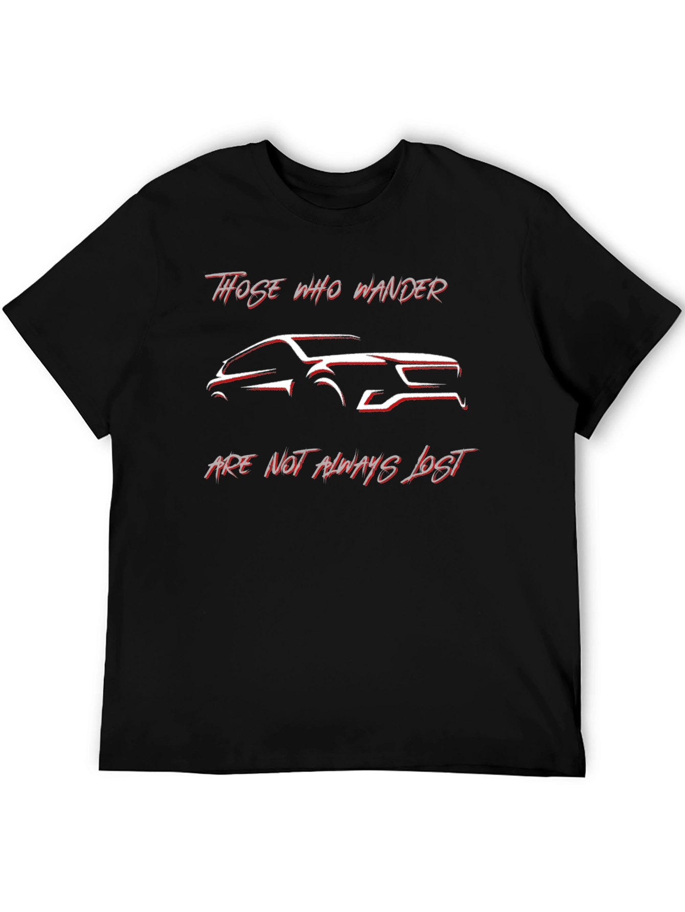 Those Who Wander Car Graphic T-Shirt