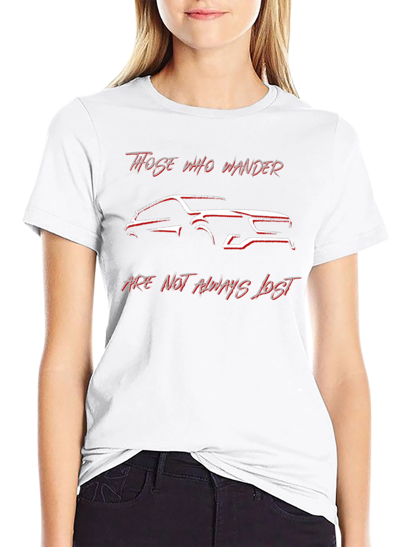 Those Who Wander Car Graphic T-Shirt