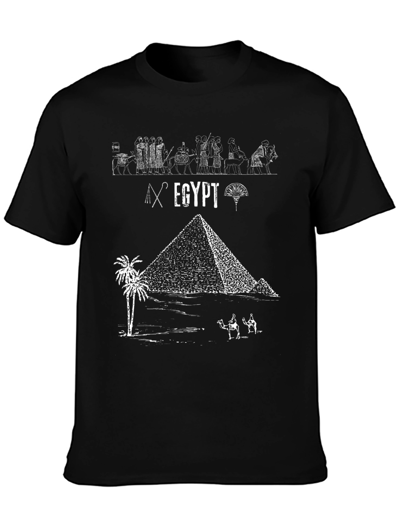 Egypt Graphic Tee - Pyramid & Ancient Art