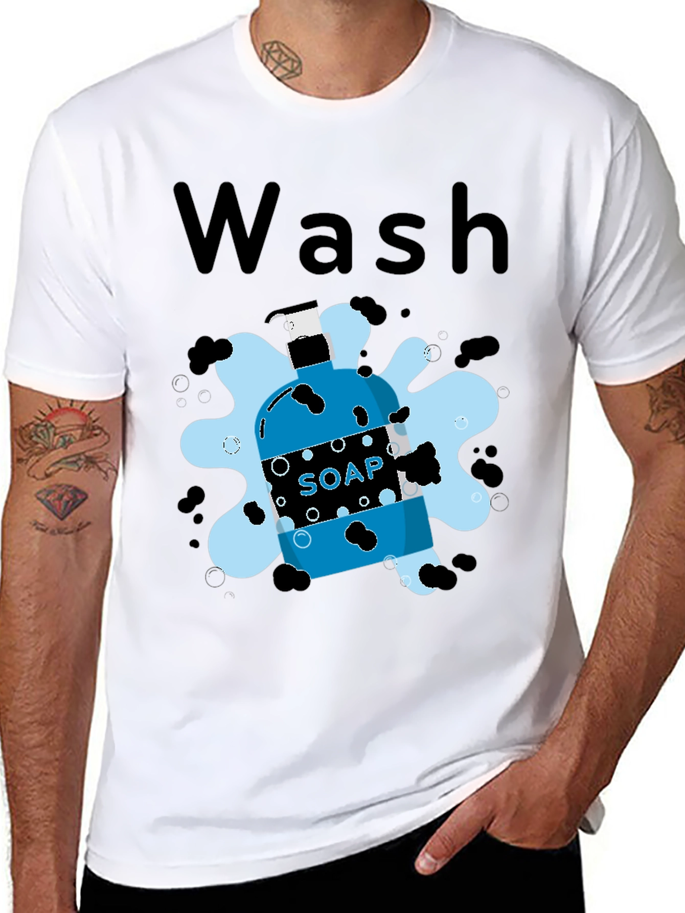 Wash Soap T-Shirt - Stay Clean & Fresh
