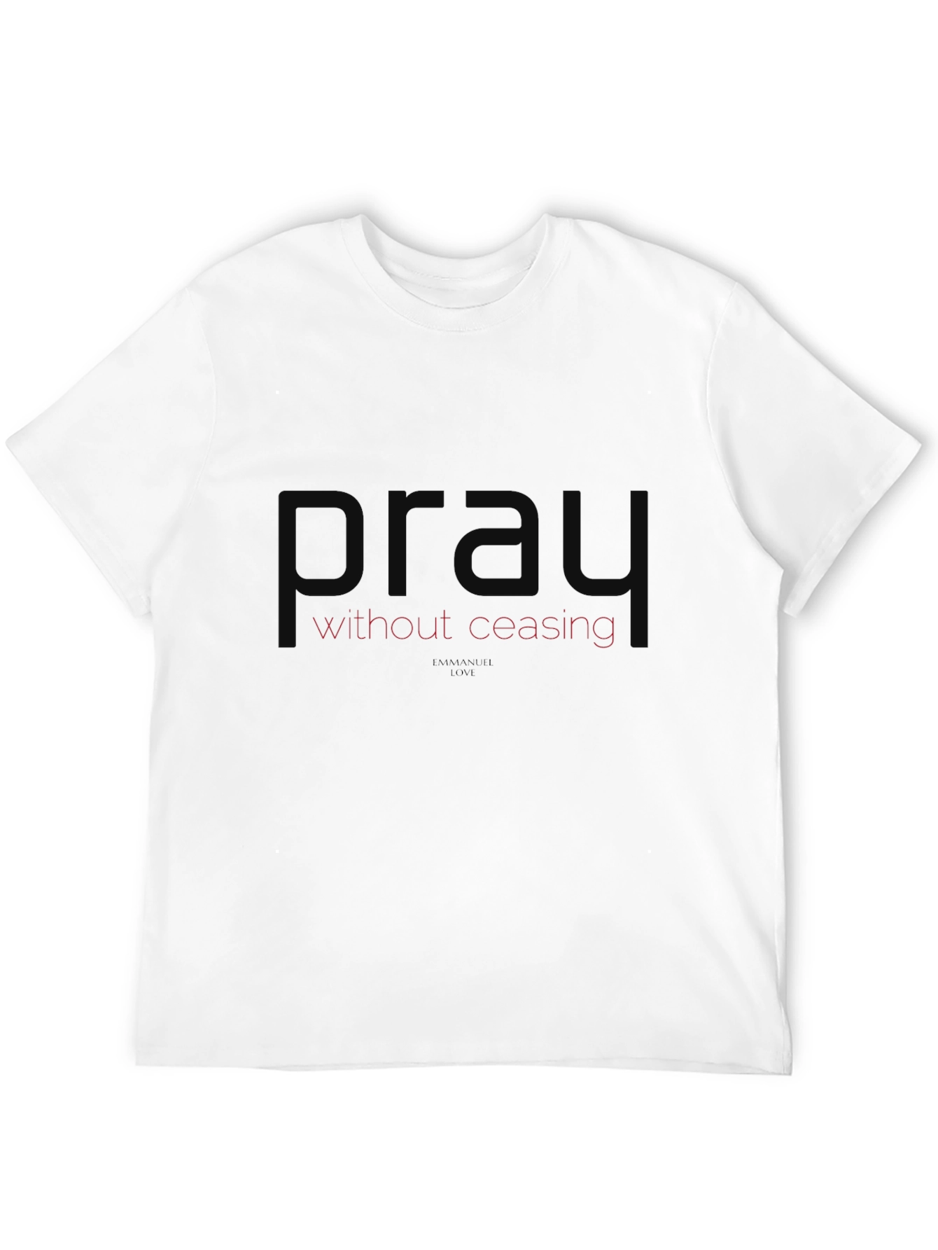 Pray Without Ceasing Black Tee