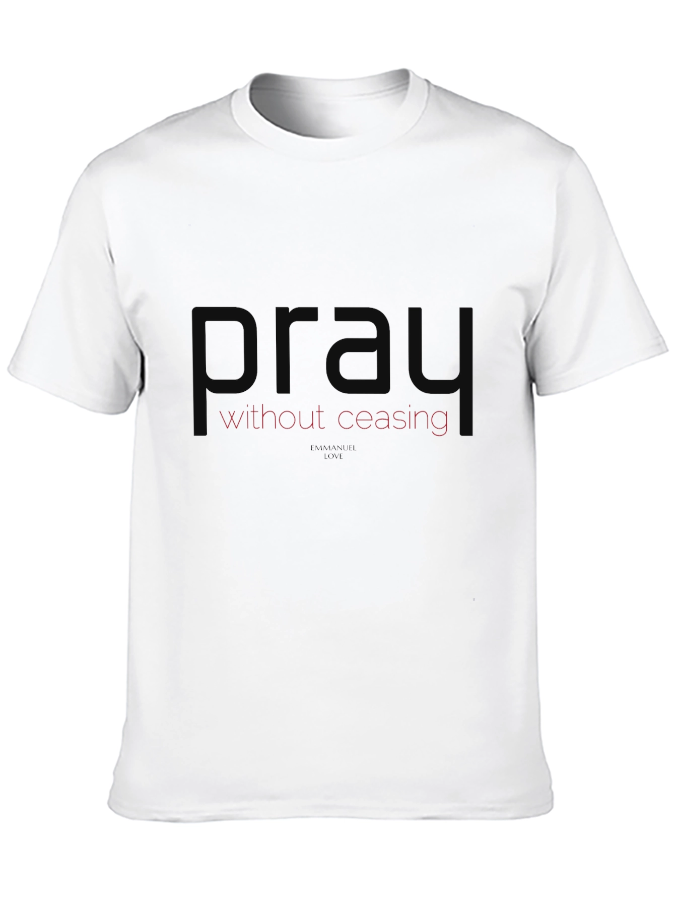 Pray Without Ceasing Black Tee