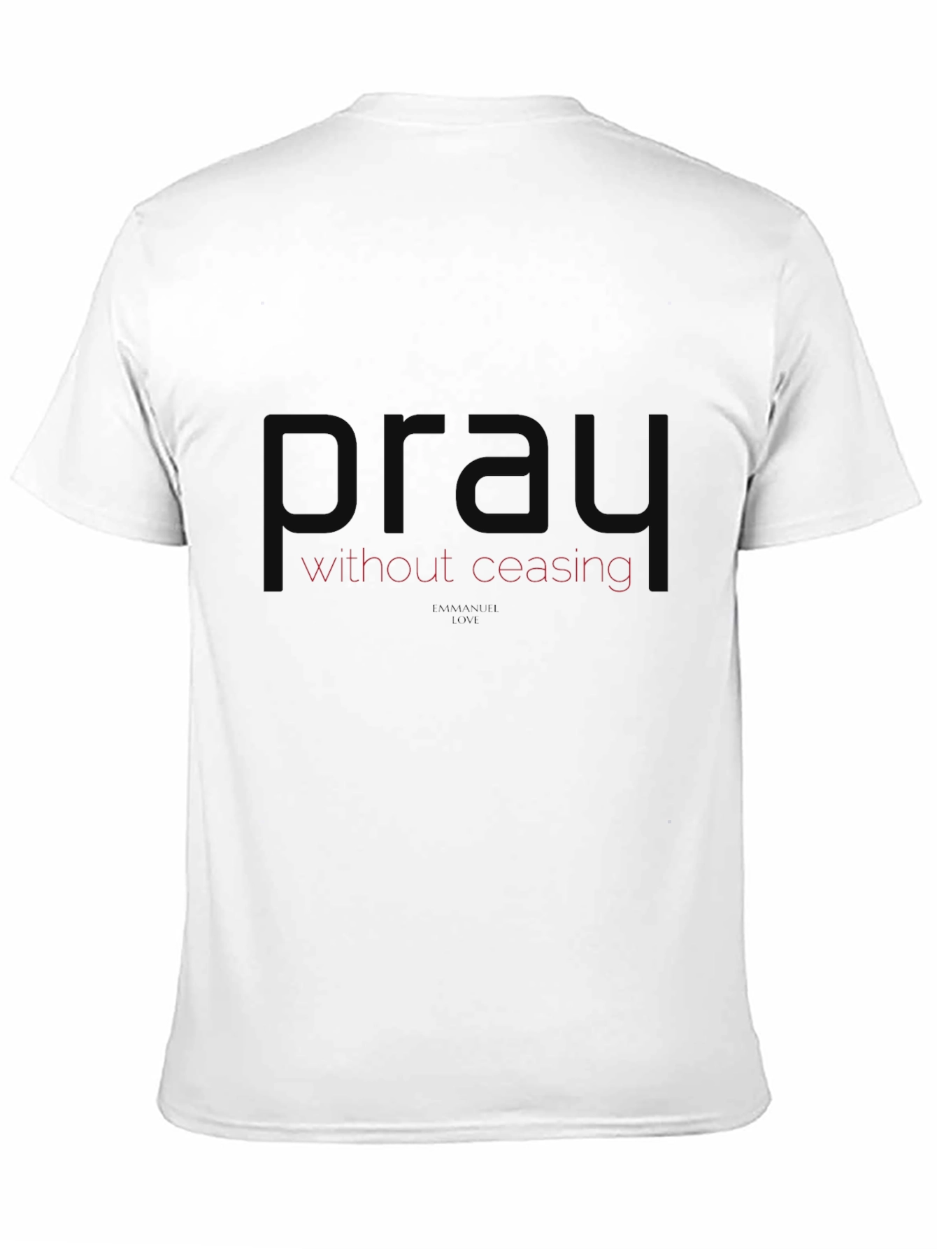 Pray Without Ceasing Black Tee