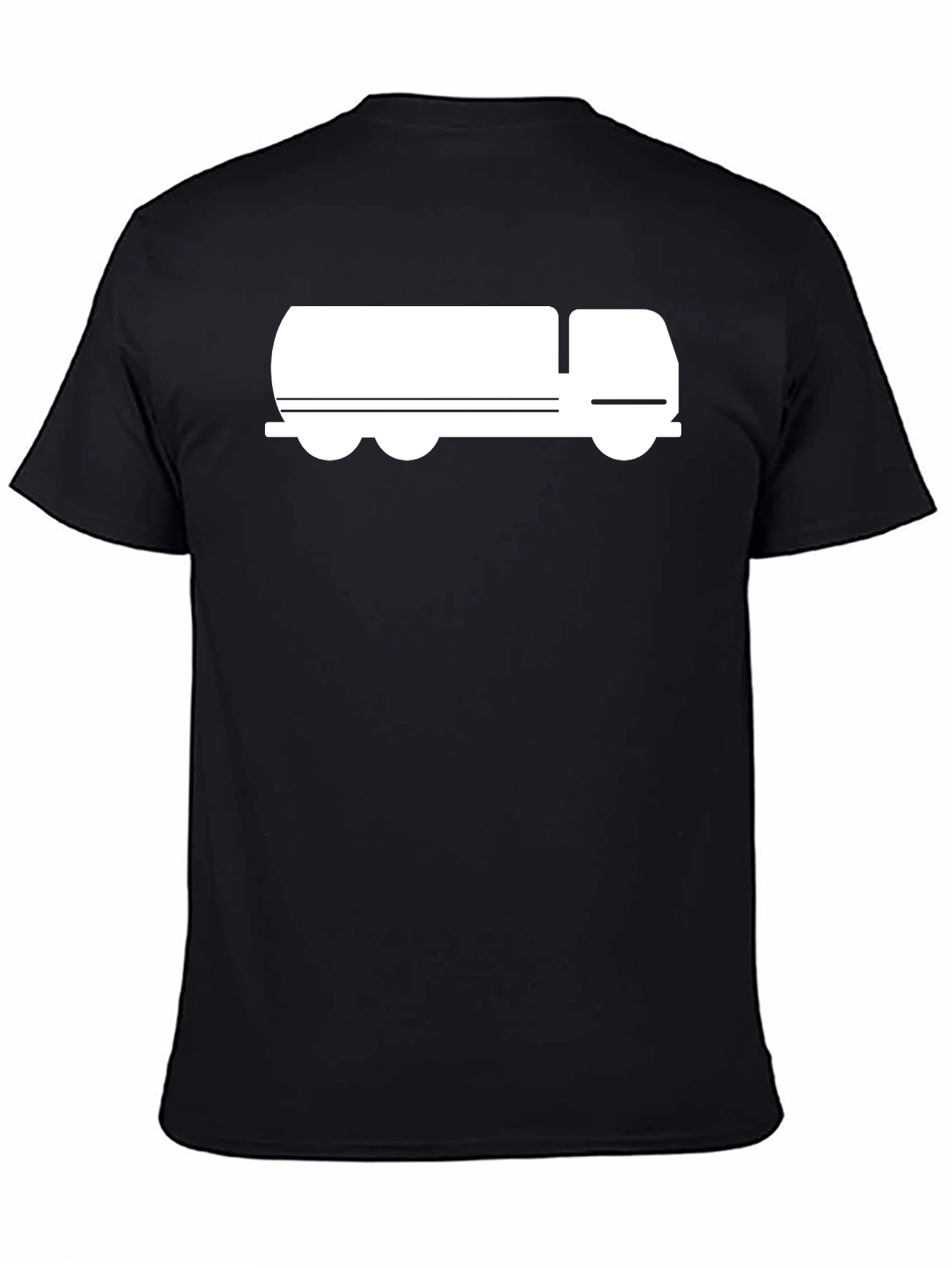 Tanker Truck Graphic Tee - Black Cotton