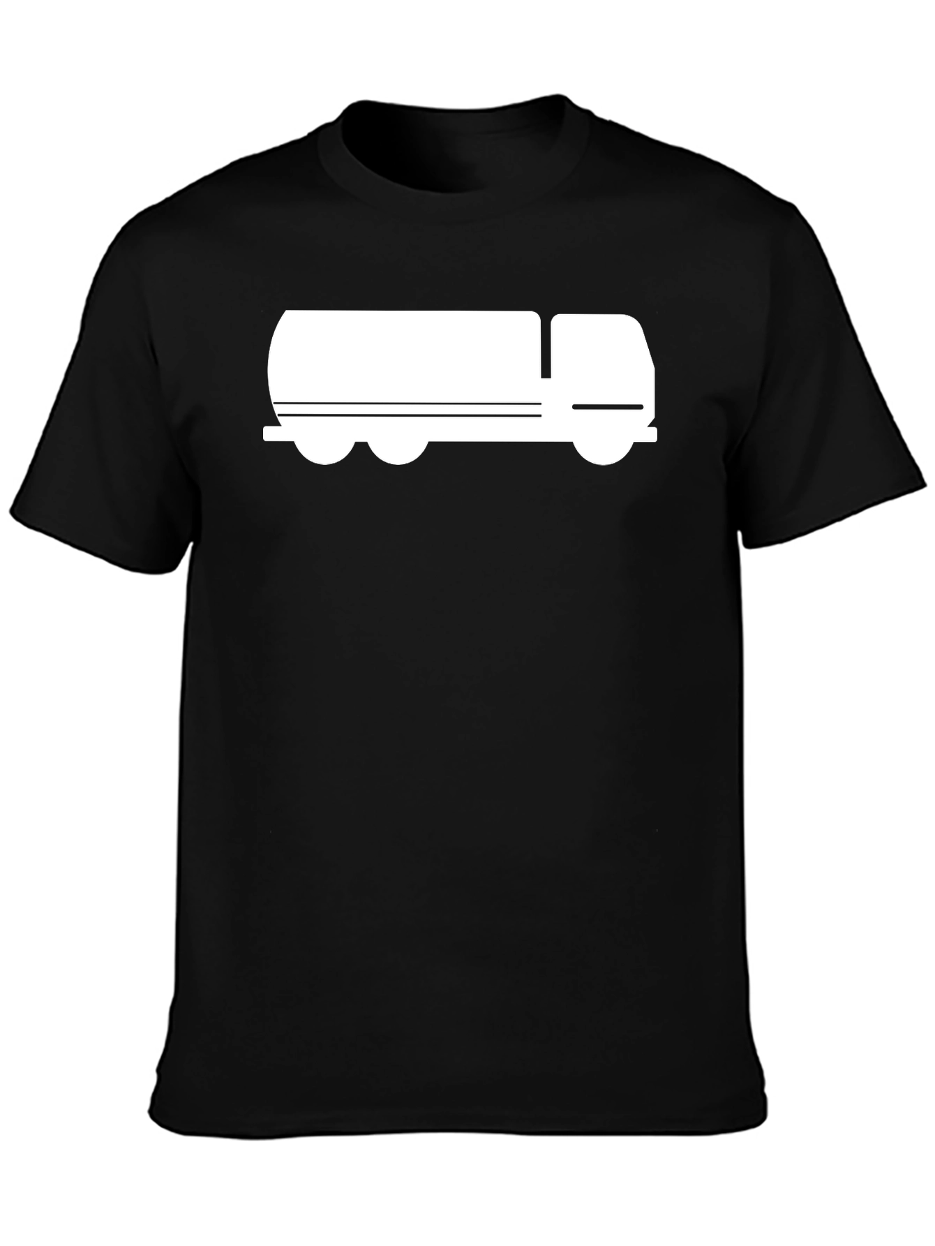 Tanker Truck Graphic Tee - Black Cotton