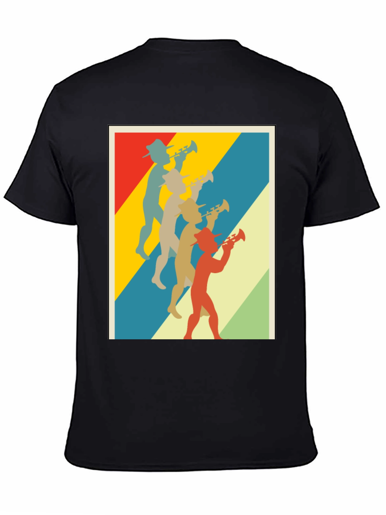 Retro Trumpet Player Graphic T-Shirt