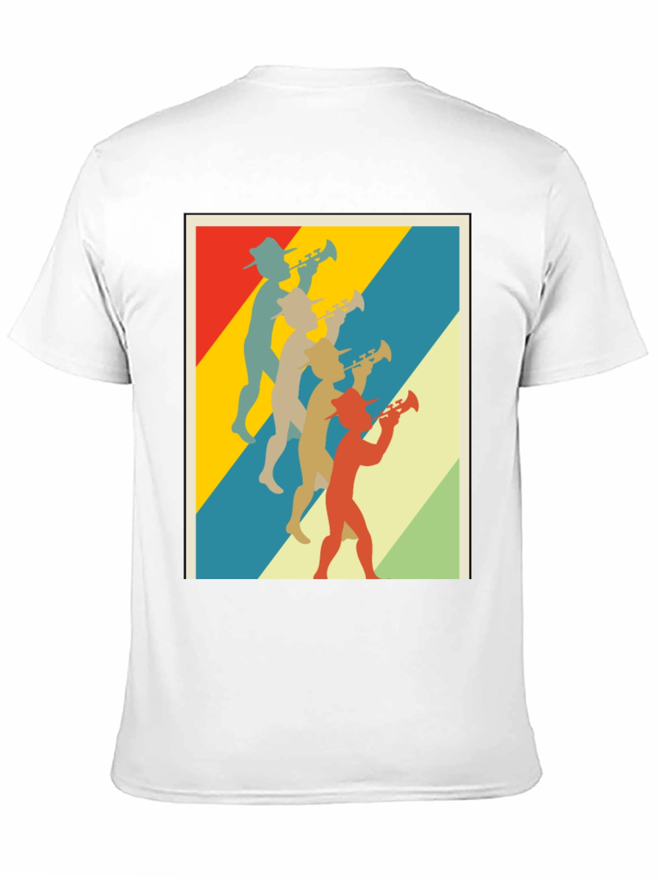 Retro Trumpet Player Graphic T-Shirt