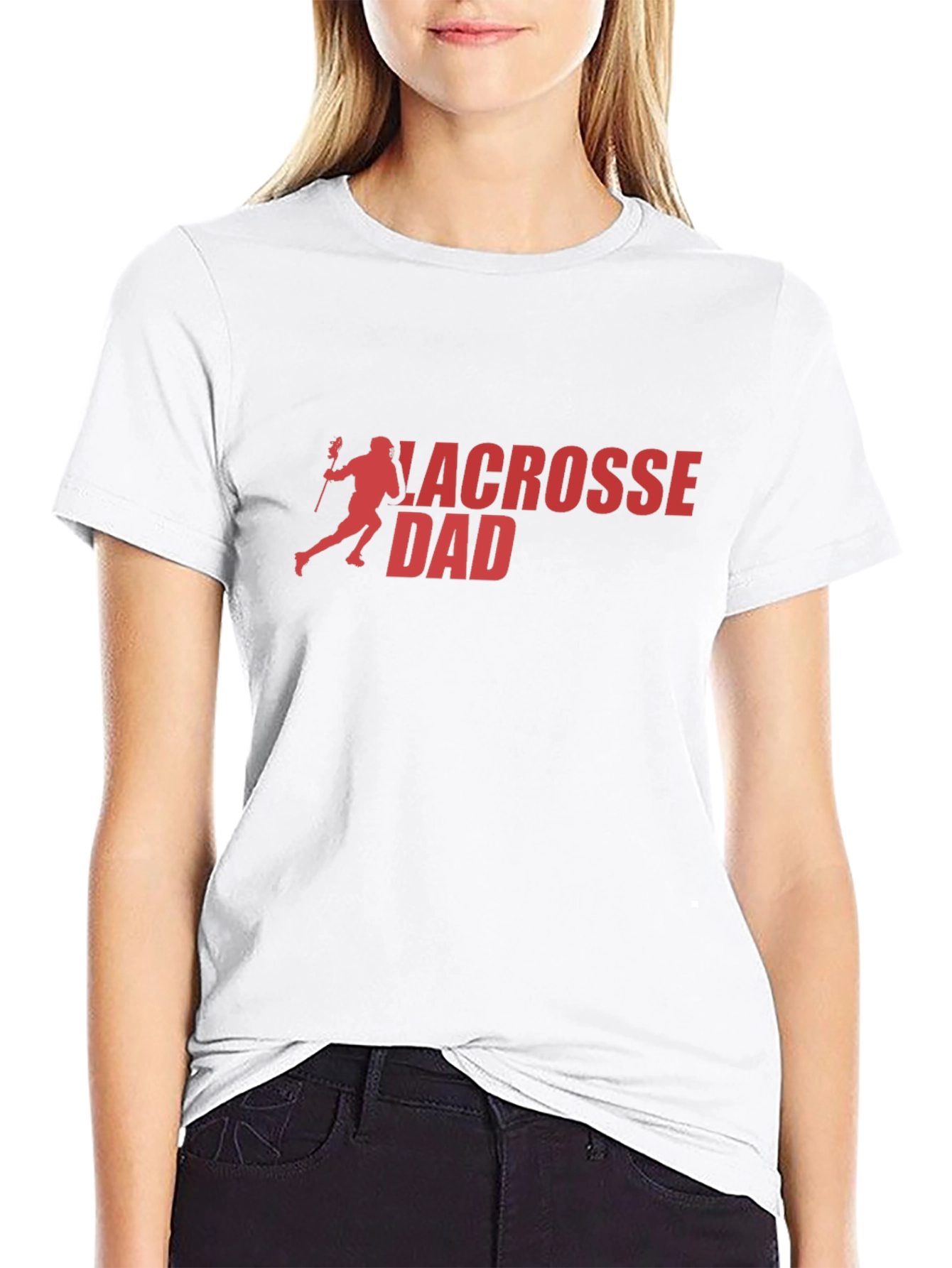 Lacrosse Dad T-Shirt - Black Graphic Tee