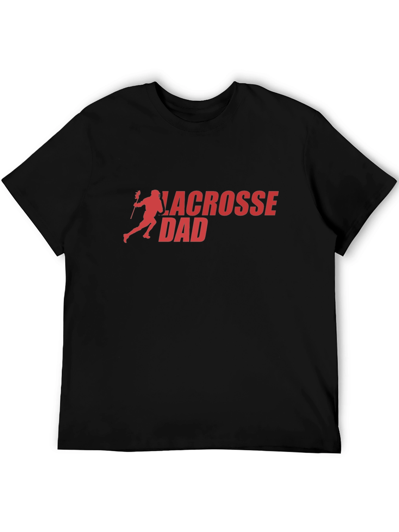 Lacrosse Dad T-Shirt - Black Graphic Tee