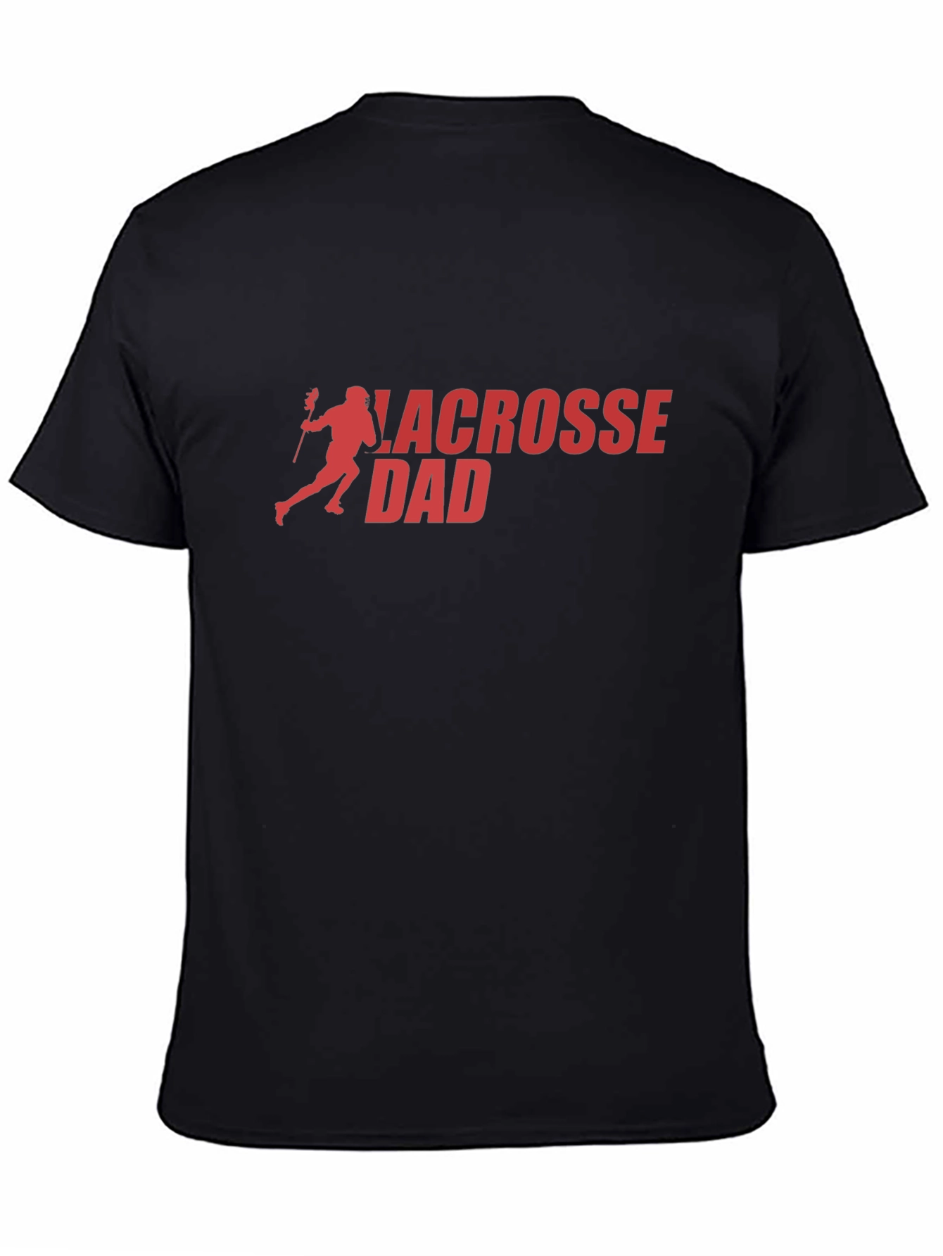 Lacrosse Dad T-Shirt - Black Graphic Tee