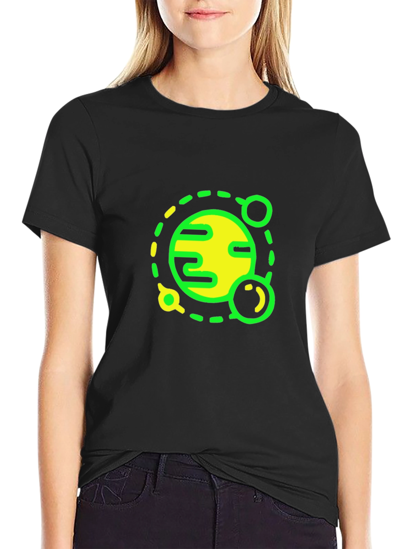 Planet Graphic Black T-Shirt