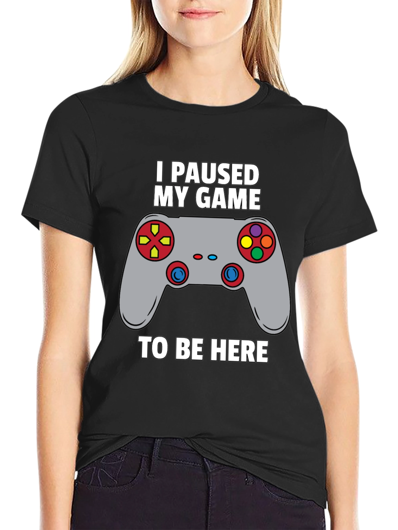 I Paused My Game to Be Here Gamer T-Shirt