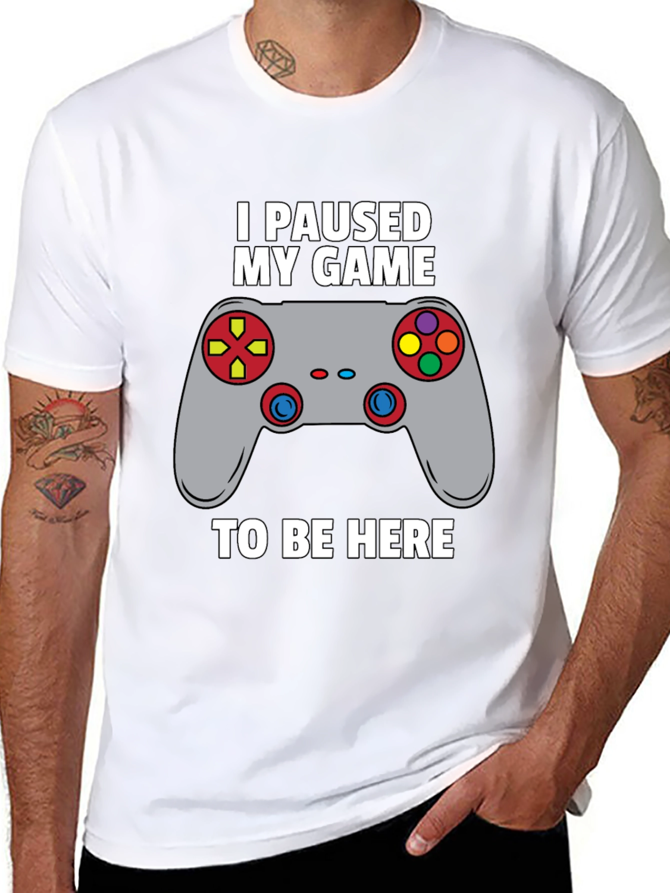 I Paused My Game to Be Here Gamer T-Shirt