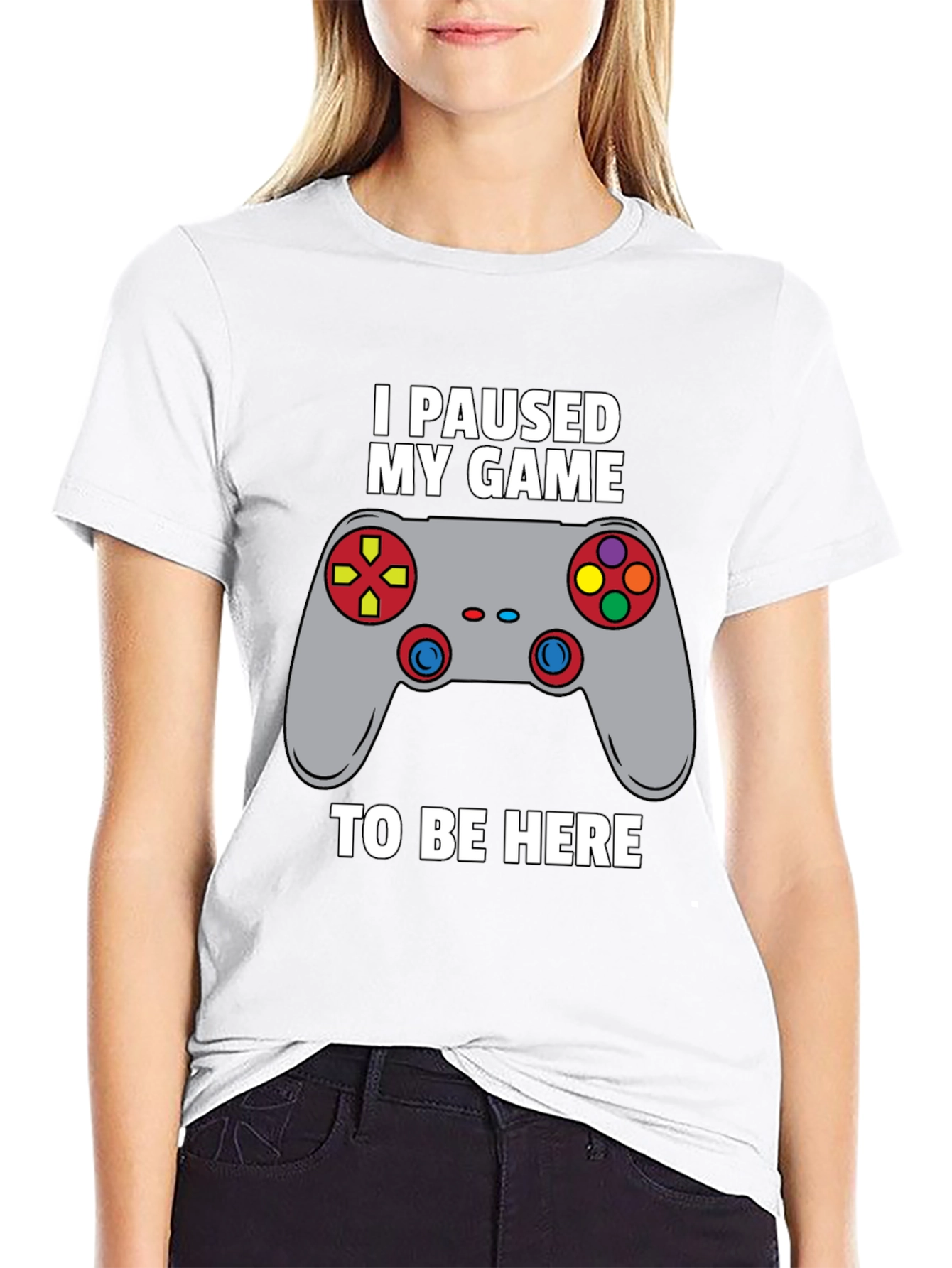 I Paused My Game to Be Here Gamer T-Shirt