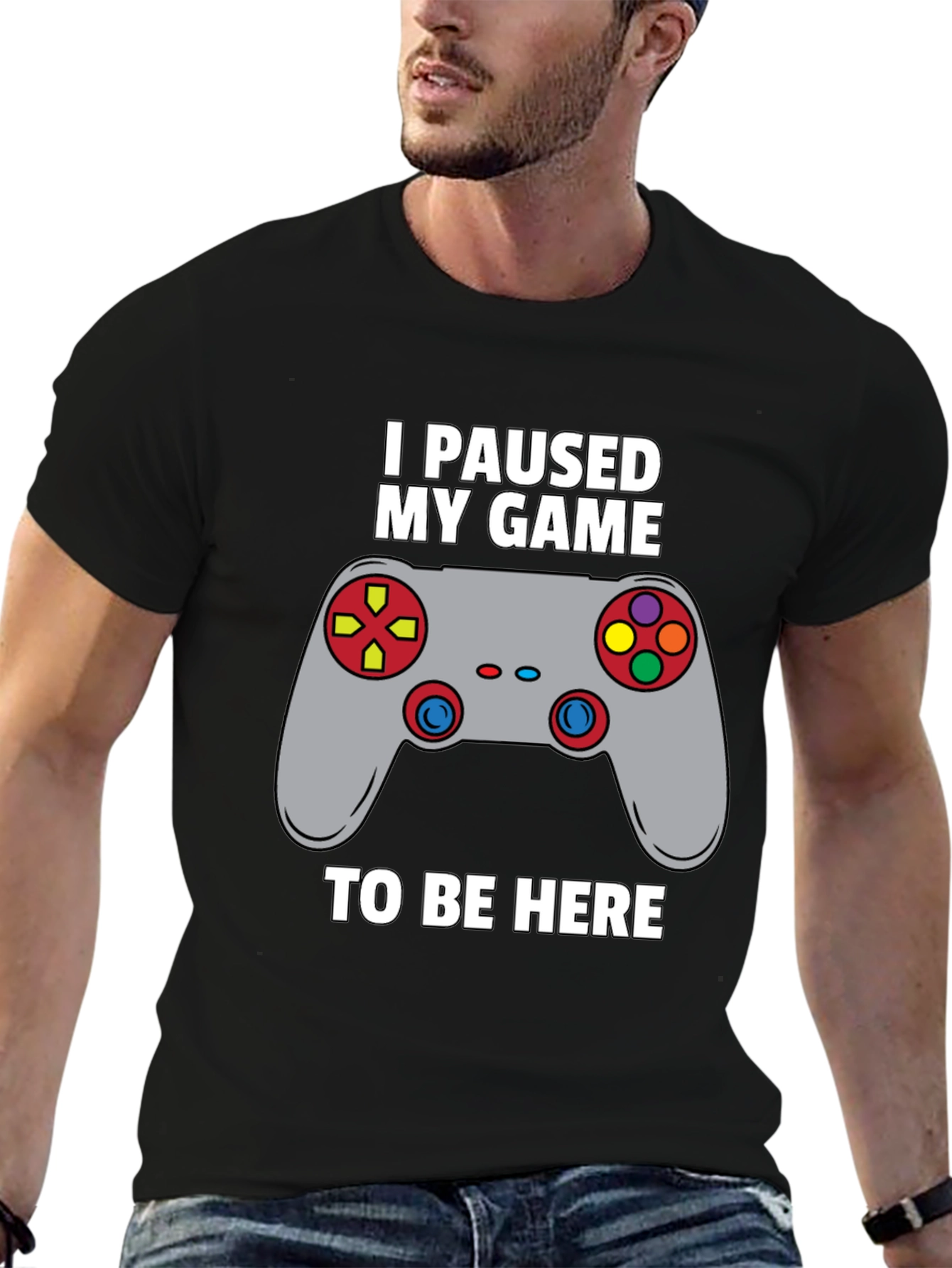 I Paused My Game to Be Here Gamer T-Shirt