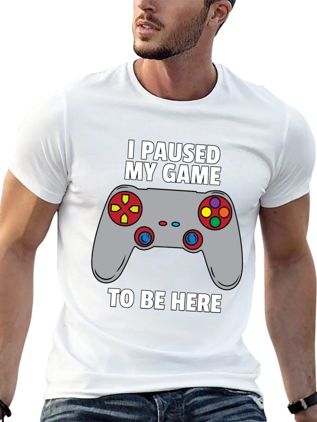 I Paused My Game to Be Here Gamer T-Shirt