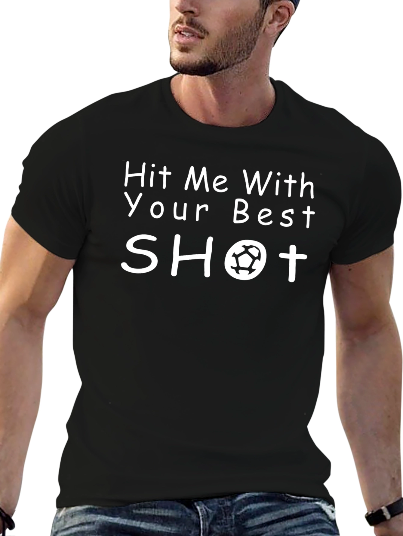 Hit Me With Your Best Shot Soccer T-Shirt