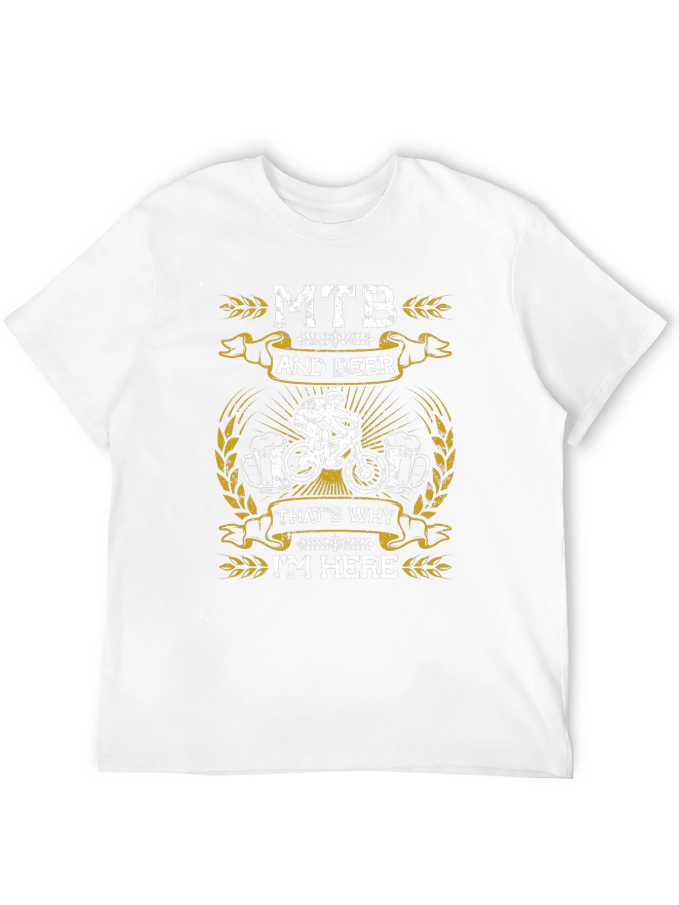 MTB and Beer Graphic T-Shirt