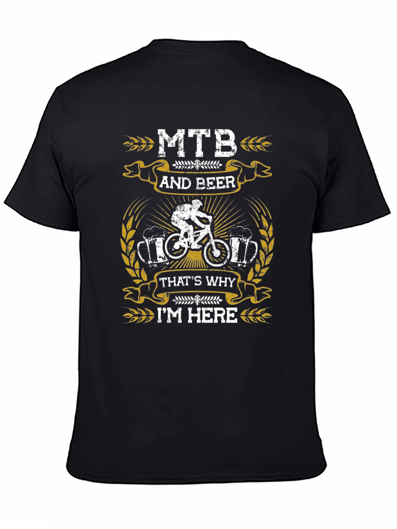MTB and Beer Graphic T-Shirt