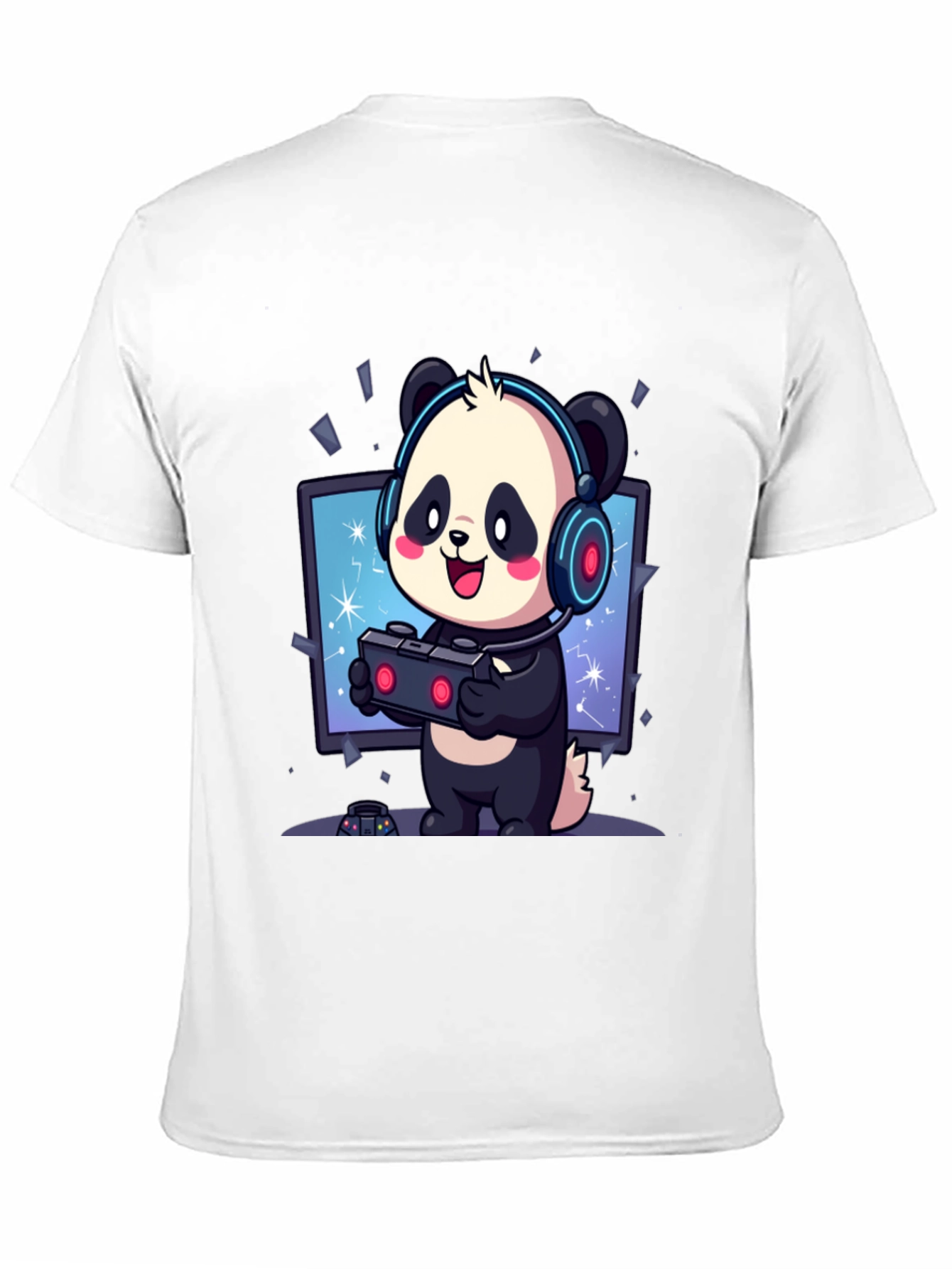 Gamer Panda T-Shirt - Cute Gaming Tee