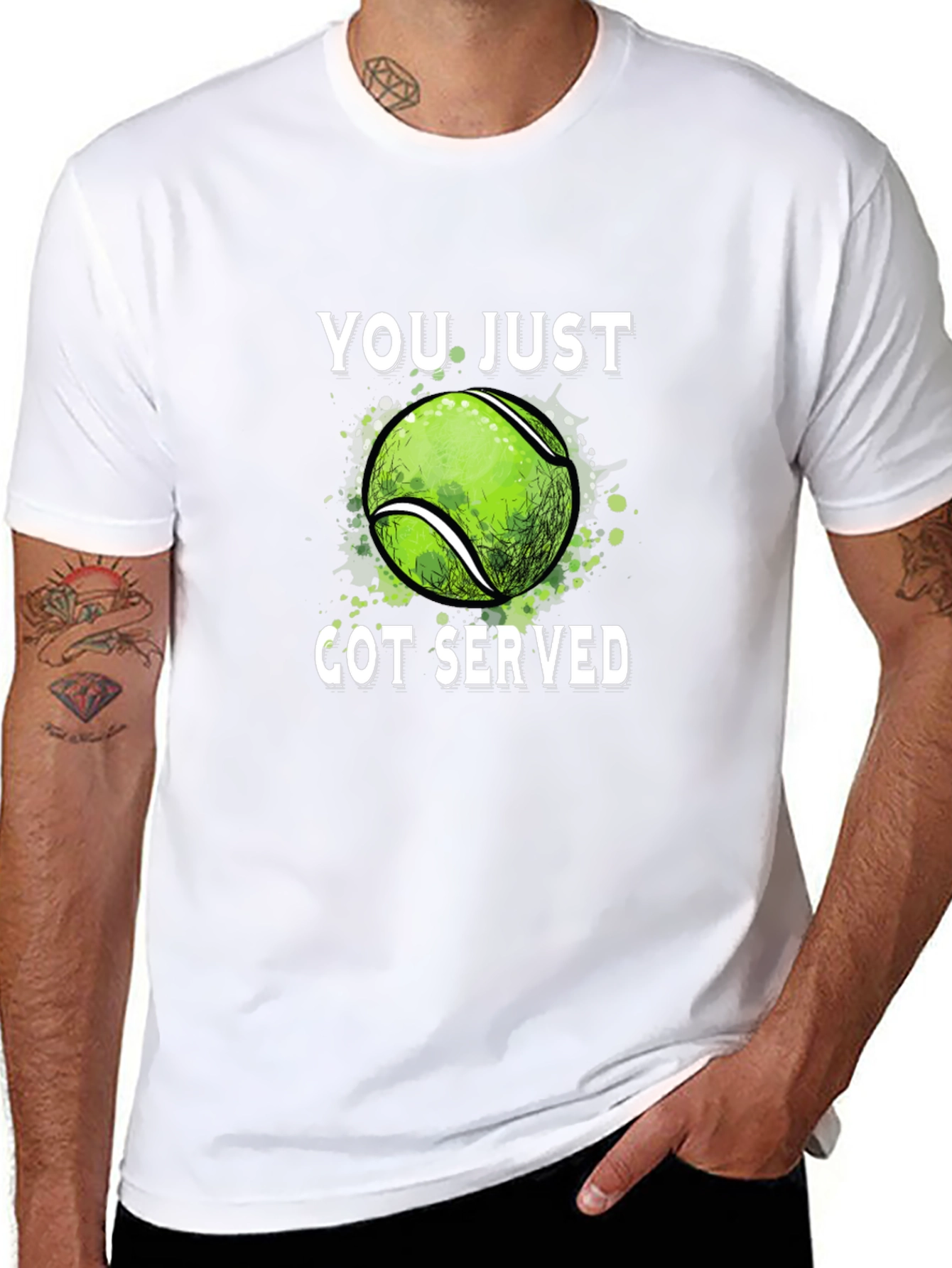 Funny Tennis T-Shirt - You Just Got Served!