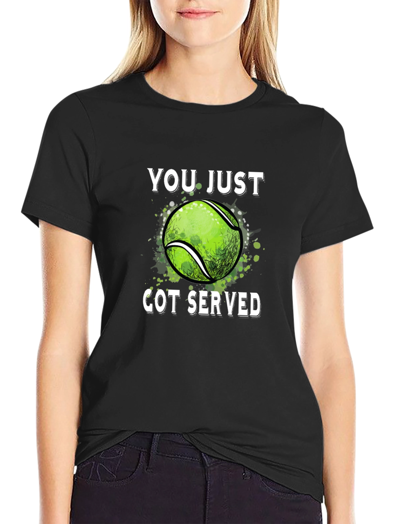 Funny Tennis T-Shirt - You Just Got Served!
