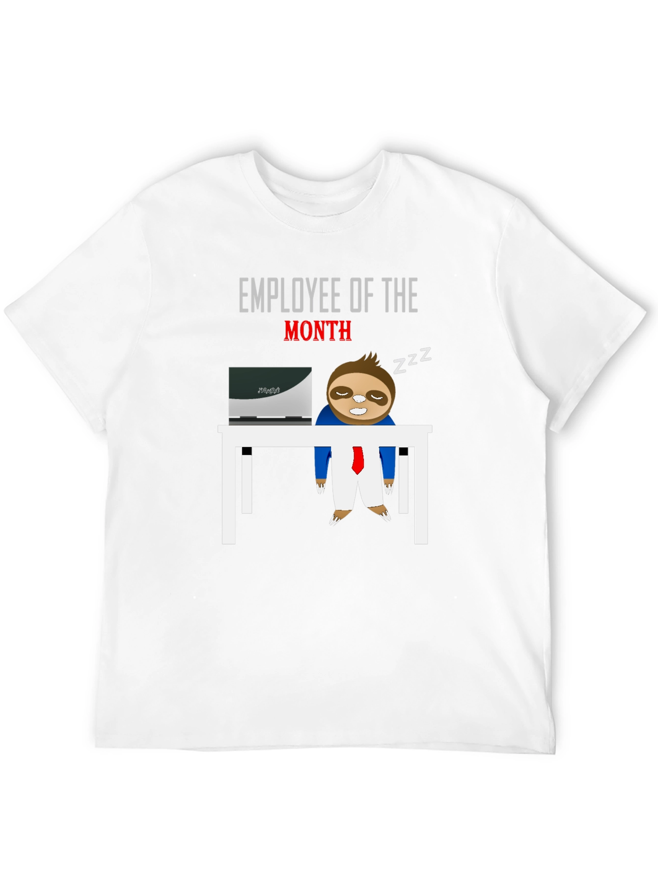Employee of the Month Sloth Graphic T-Shirt