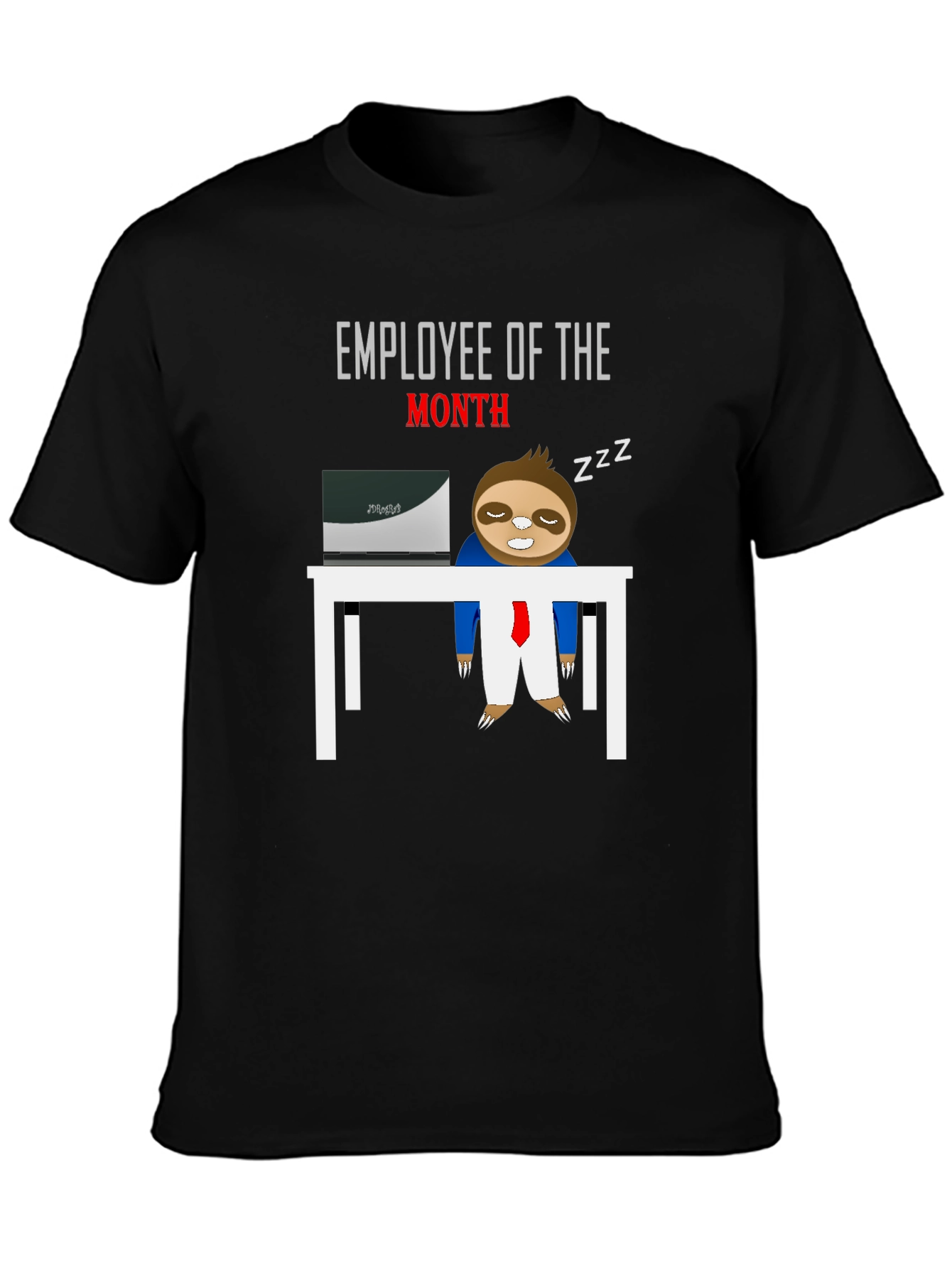 Employee of the Month Sloth Graphic T-Shirt