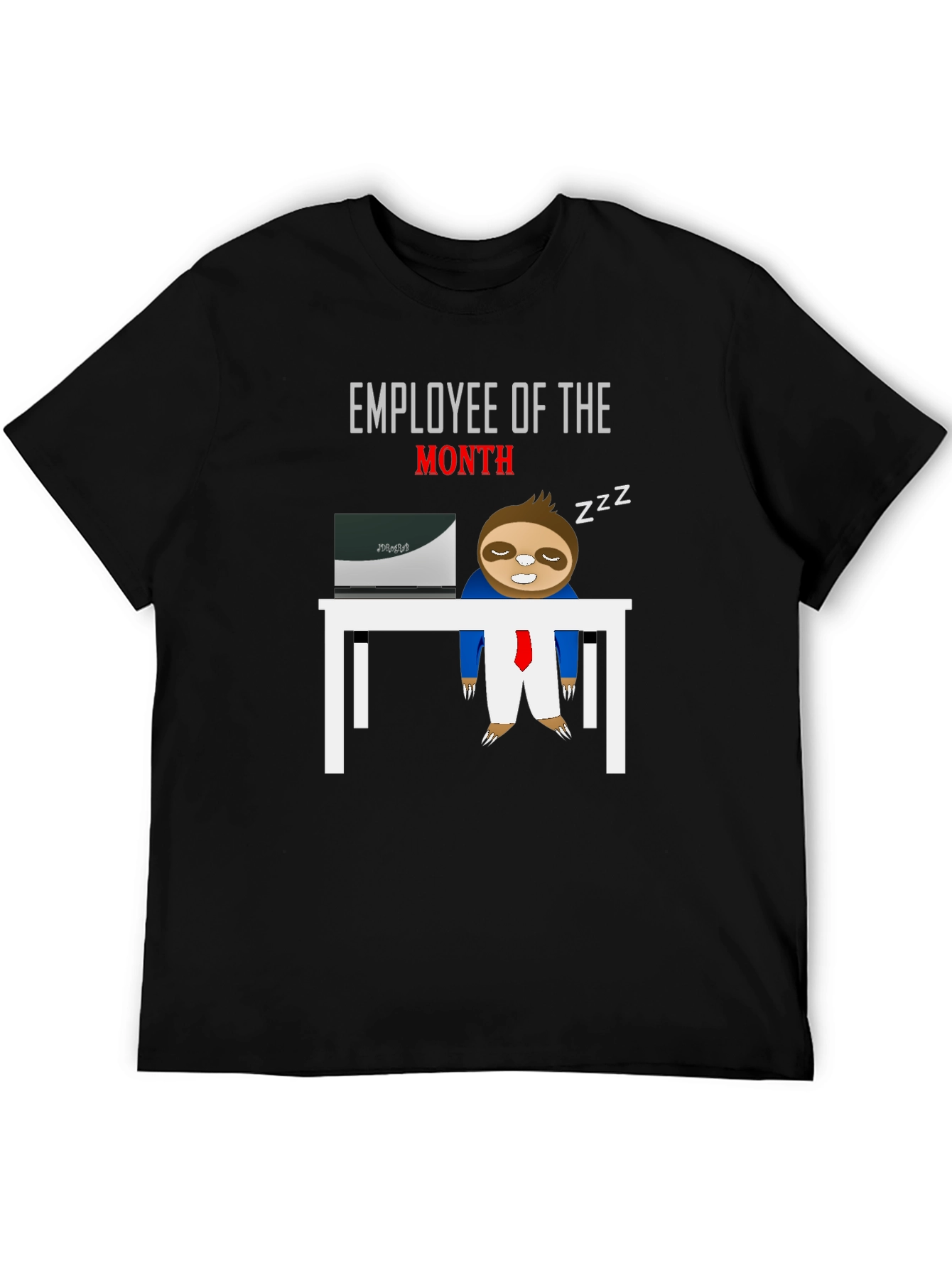 Employee of the Month Sloth Graphic T-Shirt